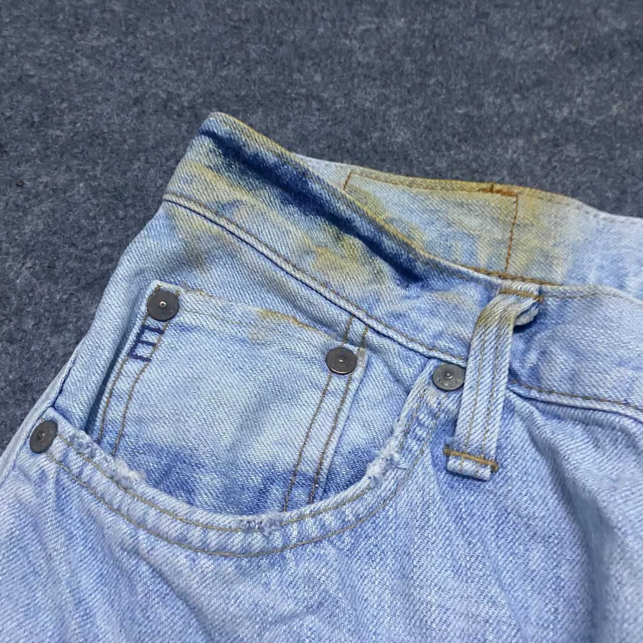 If Six Was Nine 💥Best Offer💥Edwin 503 TP Patchwork Distressed Denim Size US 31 - 10 Thumbnail