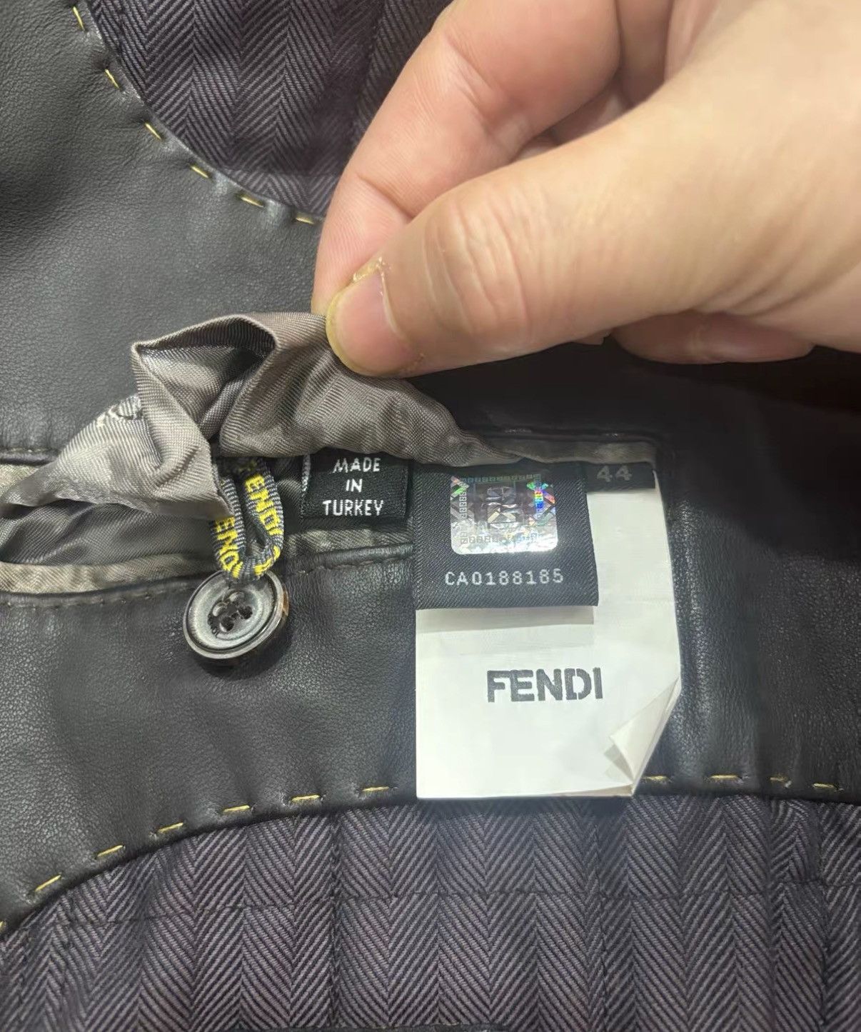 Fendi Fendi Leather Jacket J2 Size US S / EU 44-46 / 1 - 3 Thumbnail