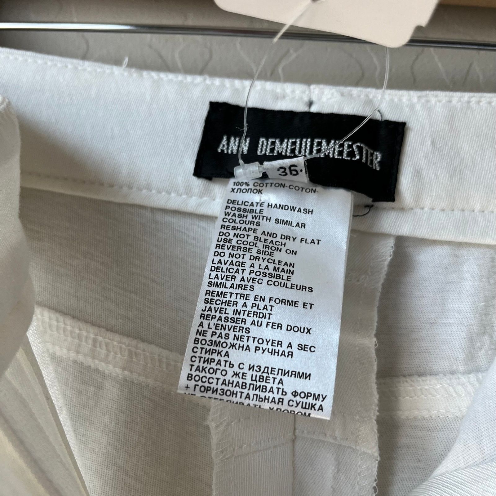 Ann Demeulemeester NWT Ann Demeulemeester Slim Leg Cotton Trouser Pants Size 36 Size 27" / US 4 / IT 40 - 7 Thumbnail