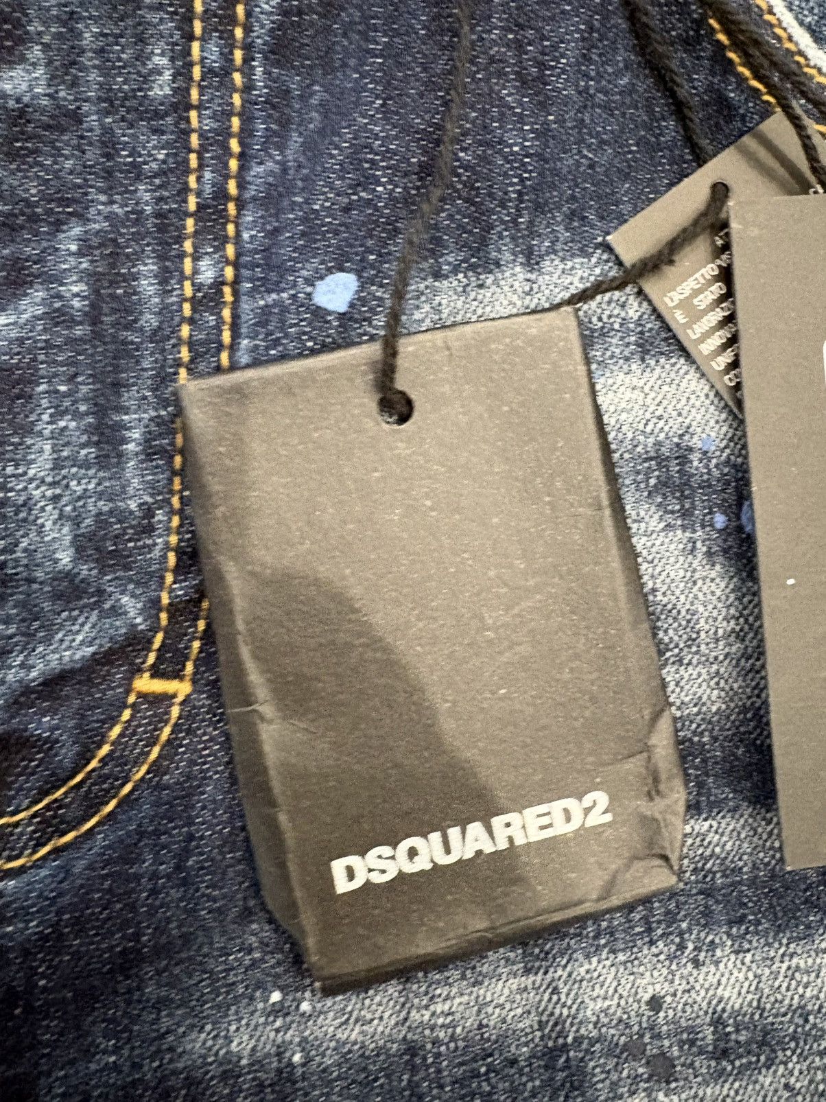 Dsquared2 NWT Dsquared2 Paint Splatter Distressed Denim Jeans 33 1964 Size US 33 - 6 Thumbnail