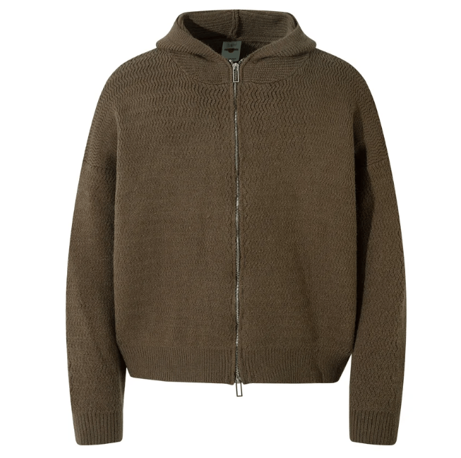 Japanese Brand × Vintage "Drop Name-Brown-M" Knitted Hoodie Size US M / EU 48-50 / 2 - 1 Thumbnail