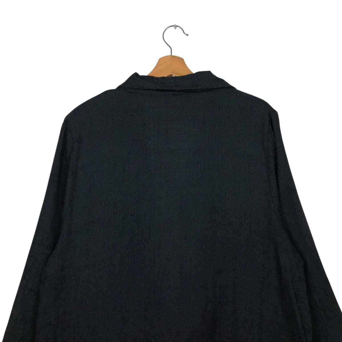 Designer × Japanese Brand × Vintage 📌Rich Black Chore Work Jacket Kenneth Mitchell Issey Miyake Size US M / EU 48-50 / 2 - 10 Thumbnail