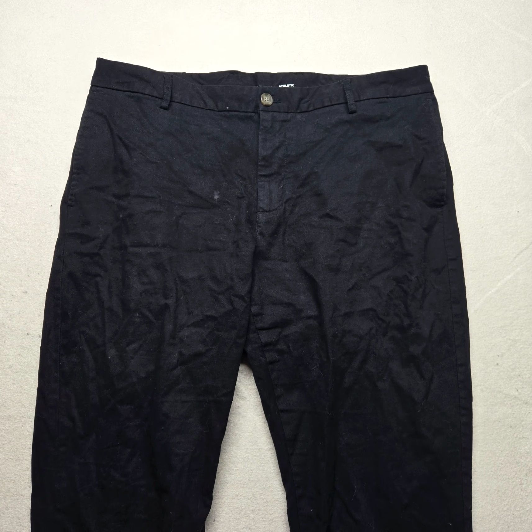 Old Navy Old Navy Athletic Pants Mens 38 x 32 Black 5-Pocket Design Flat Front Chino Stretch Pockets Size US 38 / EU 54 - 2 Thumbnail