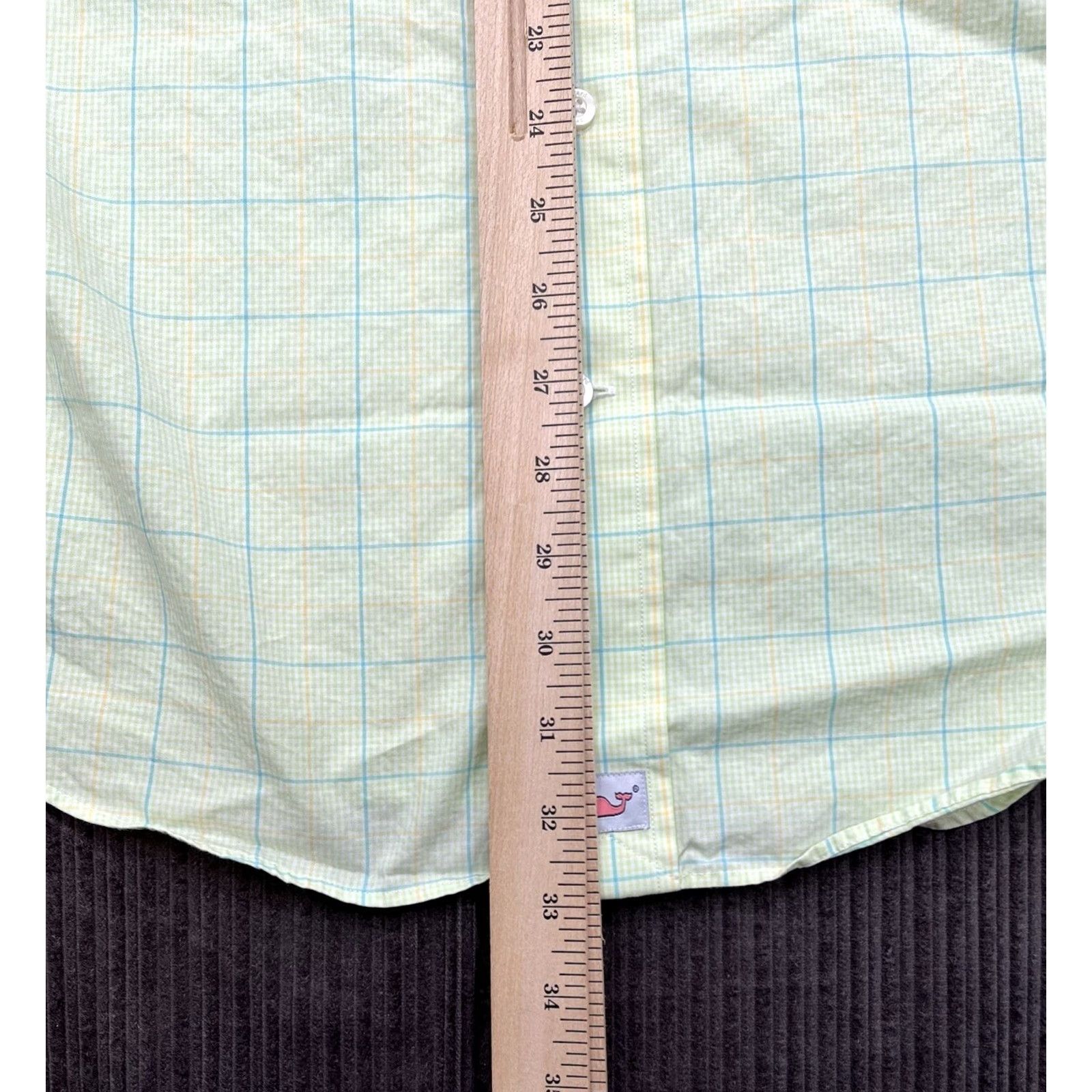 Vineyard Vines Vineyard Vines Murray Shirt Long Sleeve Button-Up Adult Large Light Green Multicolor Check Casual Mens Size US L / EU 52-54 / 3 - 5 Thumbnail