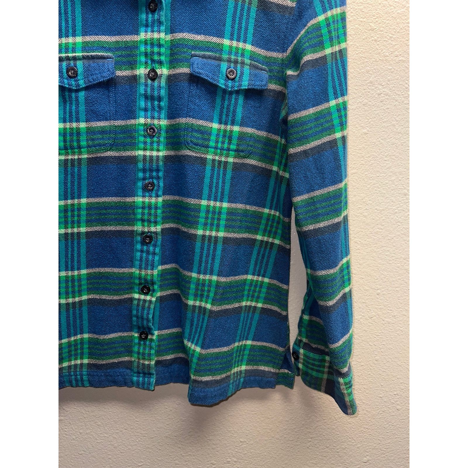 Patagonia Womens Patagonia Button Up Shirt Blue Organic Cotton Women 4 Size S / US 4 / IT 40 - 5 Thumbnail