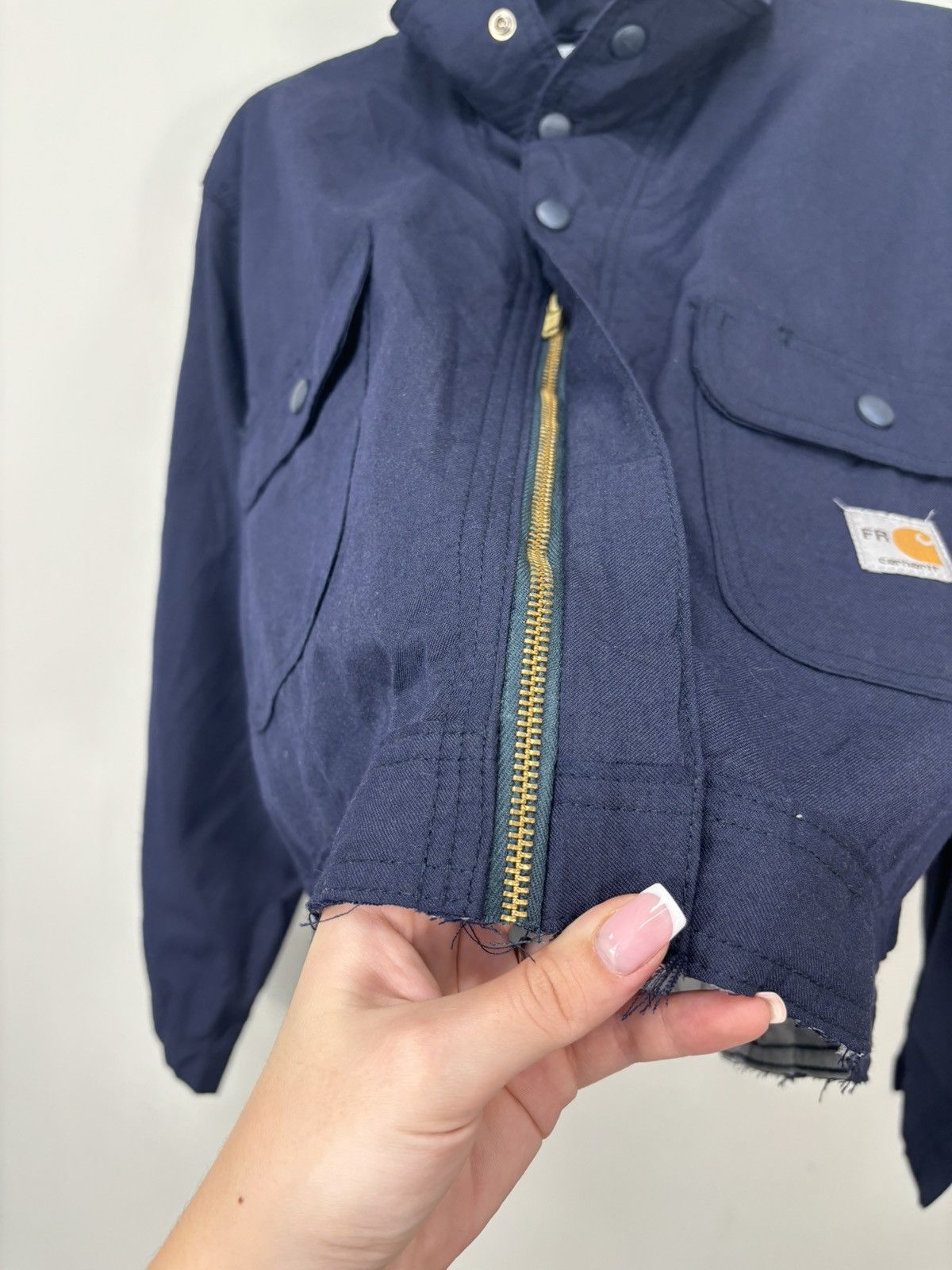 Carhartt Vintage Carhartt Flame Resistant Utility Boxy Cropped Jacket Size US S / EU 44-46 / 1 - 18 Thumbnail