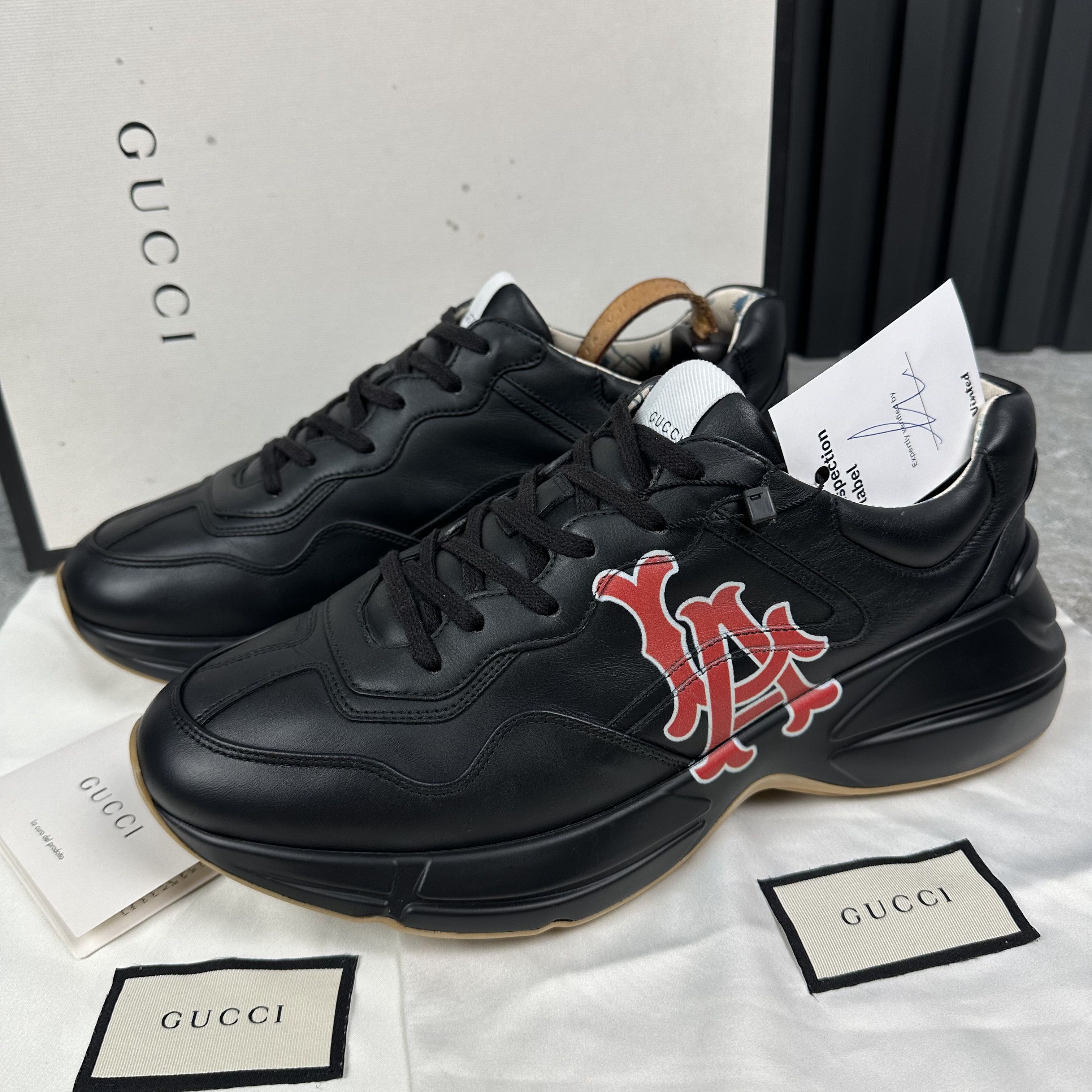 Gucci Gucci Rhyton LA Angels Sneaker Leather Grailed