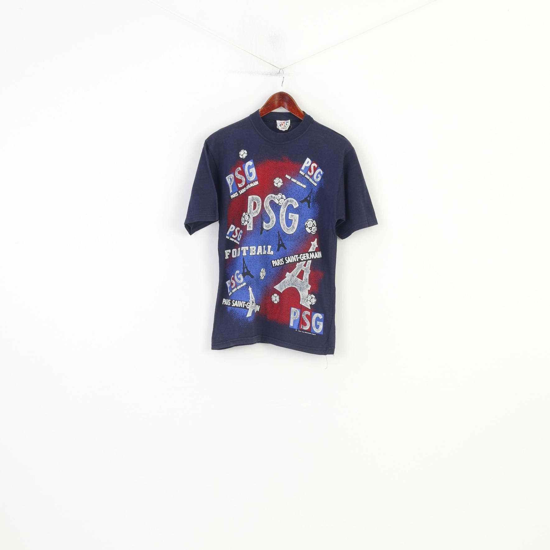 Vintage Paris Saint-Germain Men S T-Shirt Graphic Crew Neck 10727 Size US S / EU 44-46 / 1 - 1 Thumbnail
