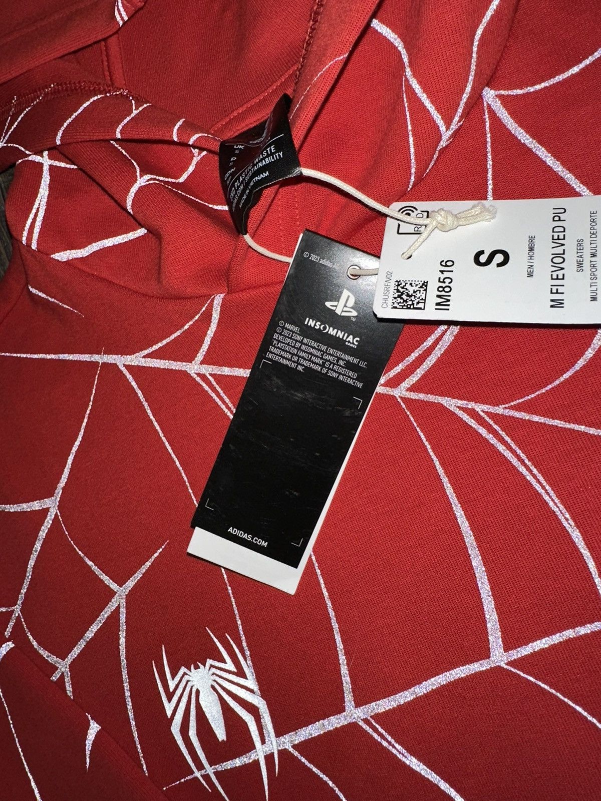 Adidas Adidas x Marvel Spiderman 2 Promo Hoodie size Small Size US S / EU 44-46 / 1 - 6 Thumbnail