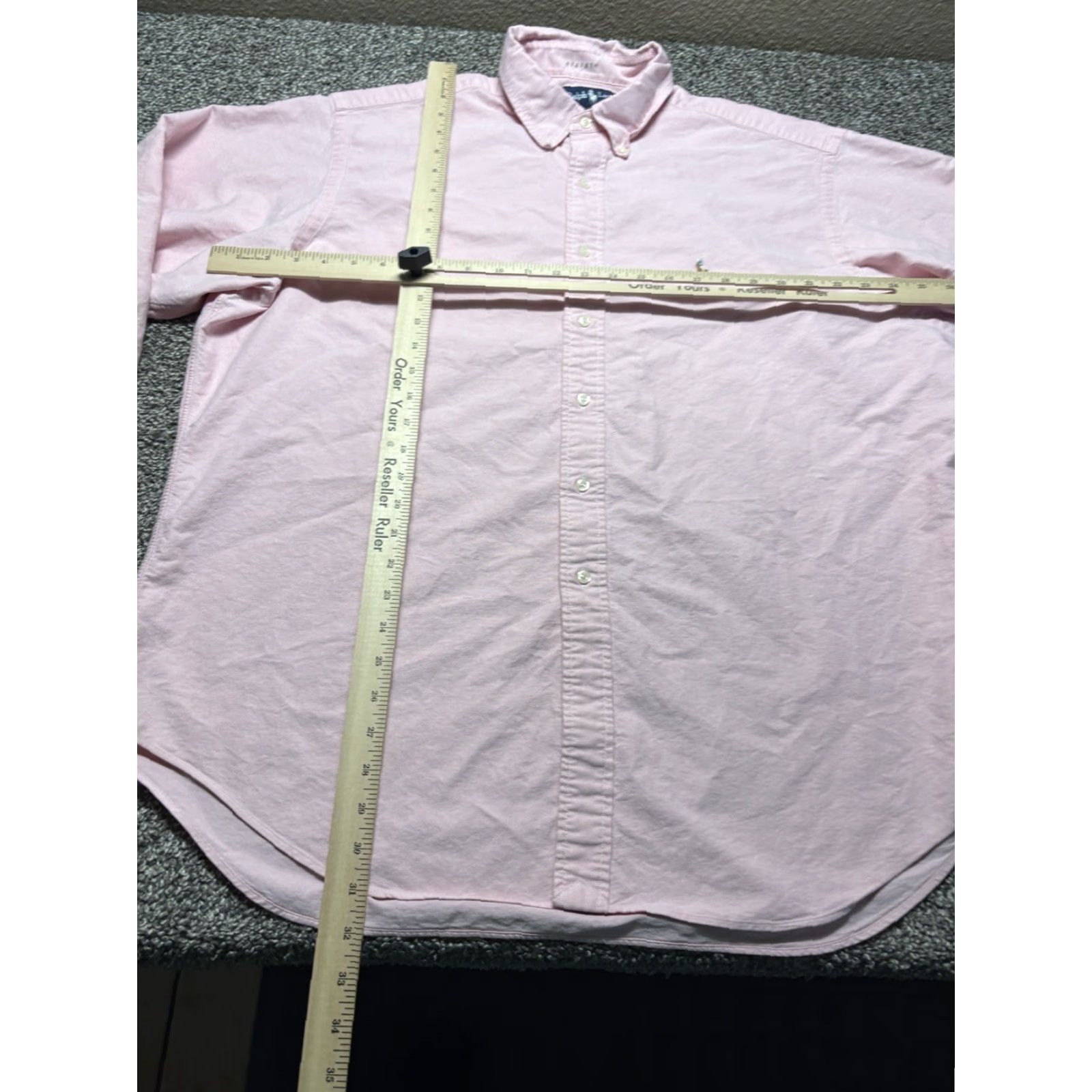 Ralph Lauren Ralph Lauren Shirt Oxford Mens 17.5-35 Pink Yarmouth Cotton Flesh Pony Regular Button-Up Collared N/A? Size US XXL / EU 58 / 5 - 5 Thumbnail