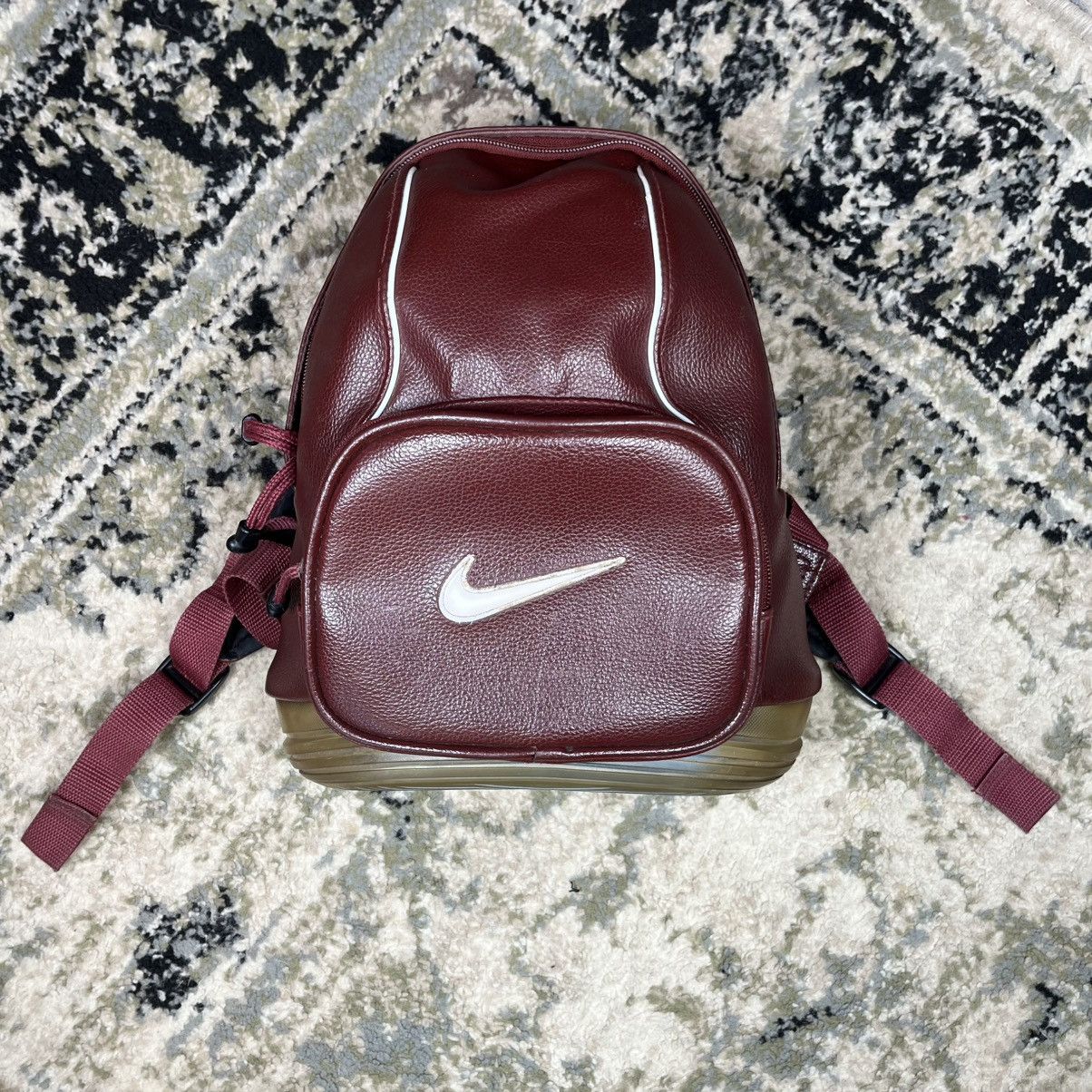 Nike Nike Vintage Mini Backpack Burgundy Wine Sneaker Sole Bottom Size ONE SIZE - 5 Thumbnail