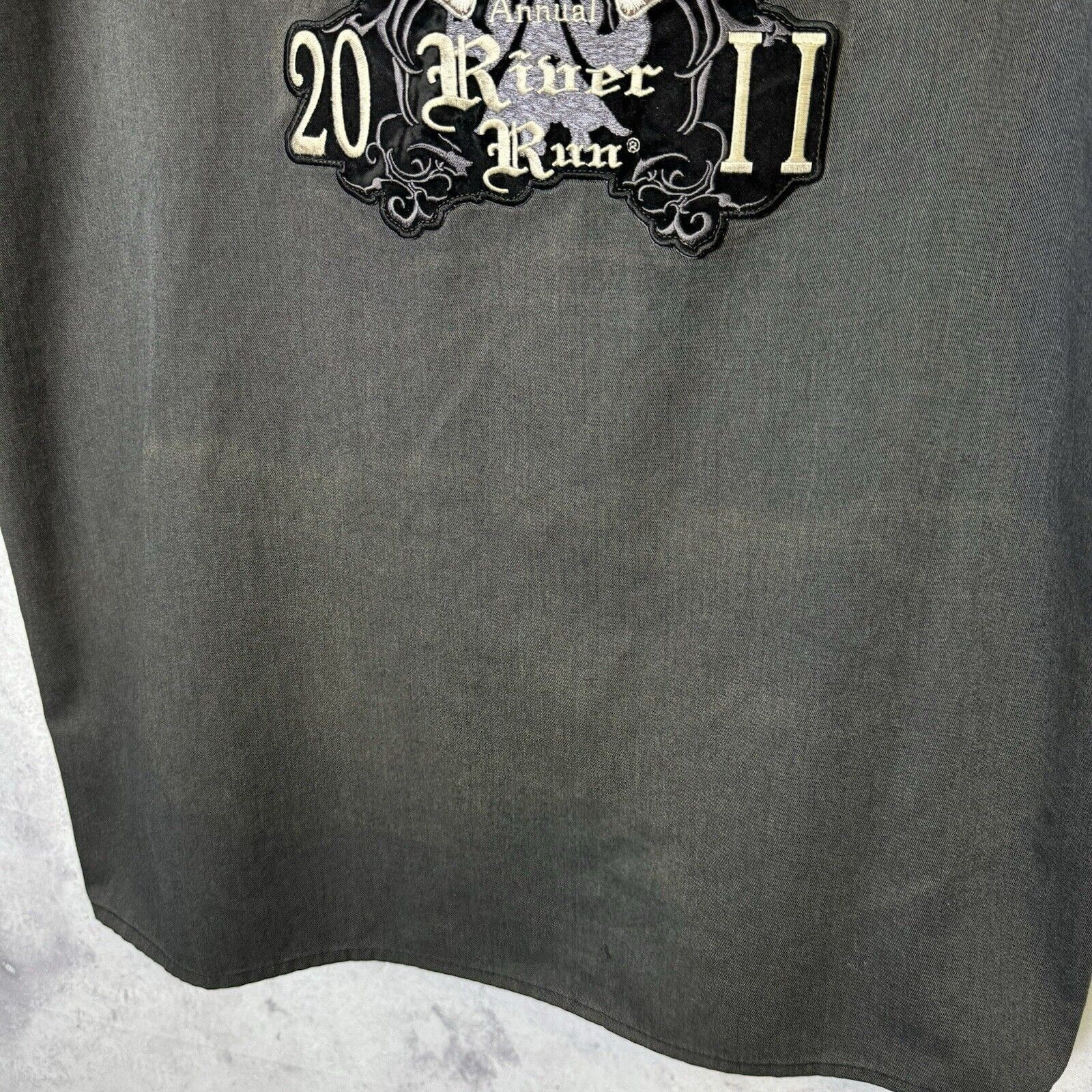 Vintage Orange County Choppers Laughlin Biker Shirt Mens XL Gray But Size US XL / EU 56 / 4 - 6 Thumbnail
