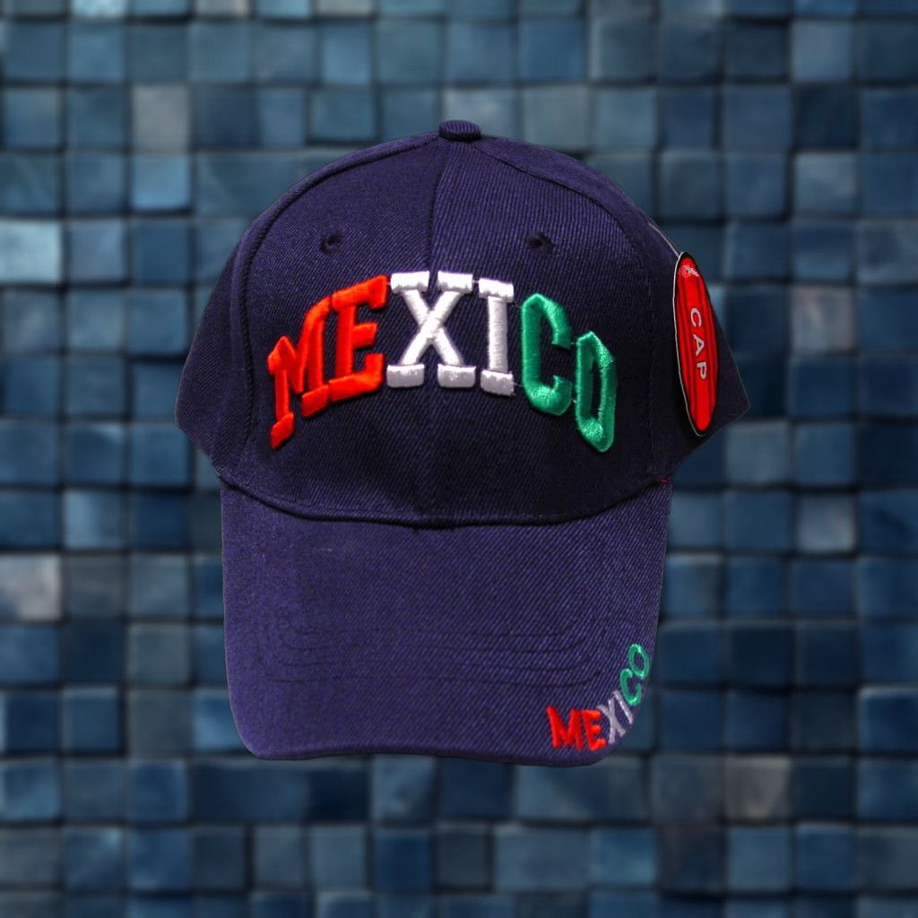 Vintage VINTAGE Mexico Baseball Cap Men Adjustable Blue 90s Velcro Adjustable Cap Size ONE SIZE - 1 Thumbnail