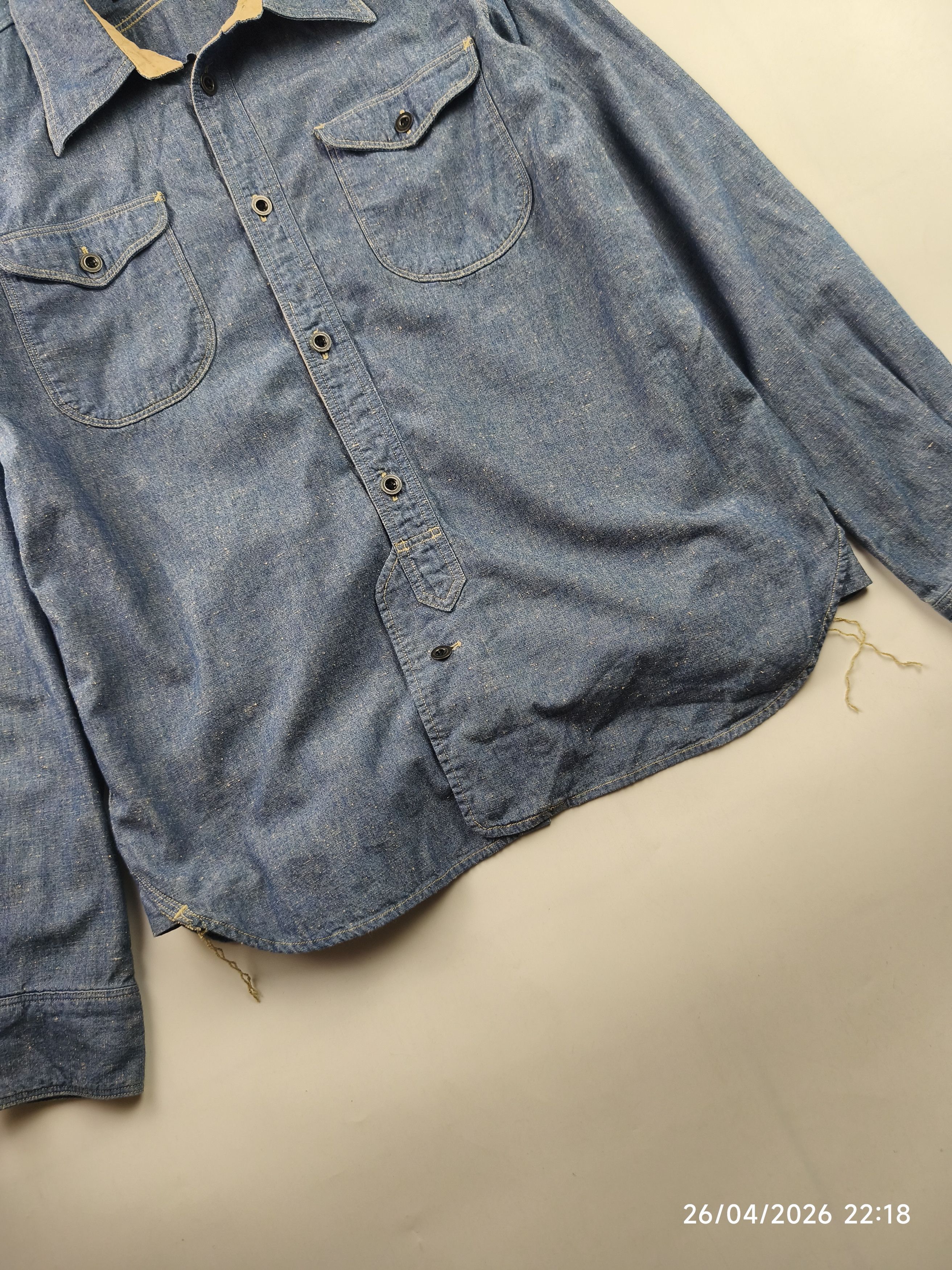 Orgueil Orgueil - studio d'artisan - classic chambray work shirt Size US S / EU 44-46 / 1 - 6 Thumbnail