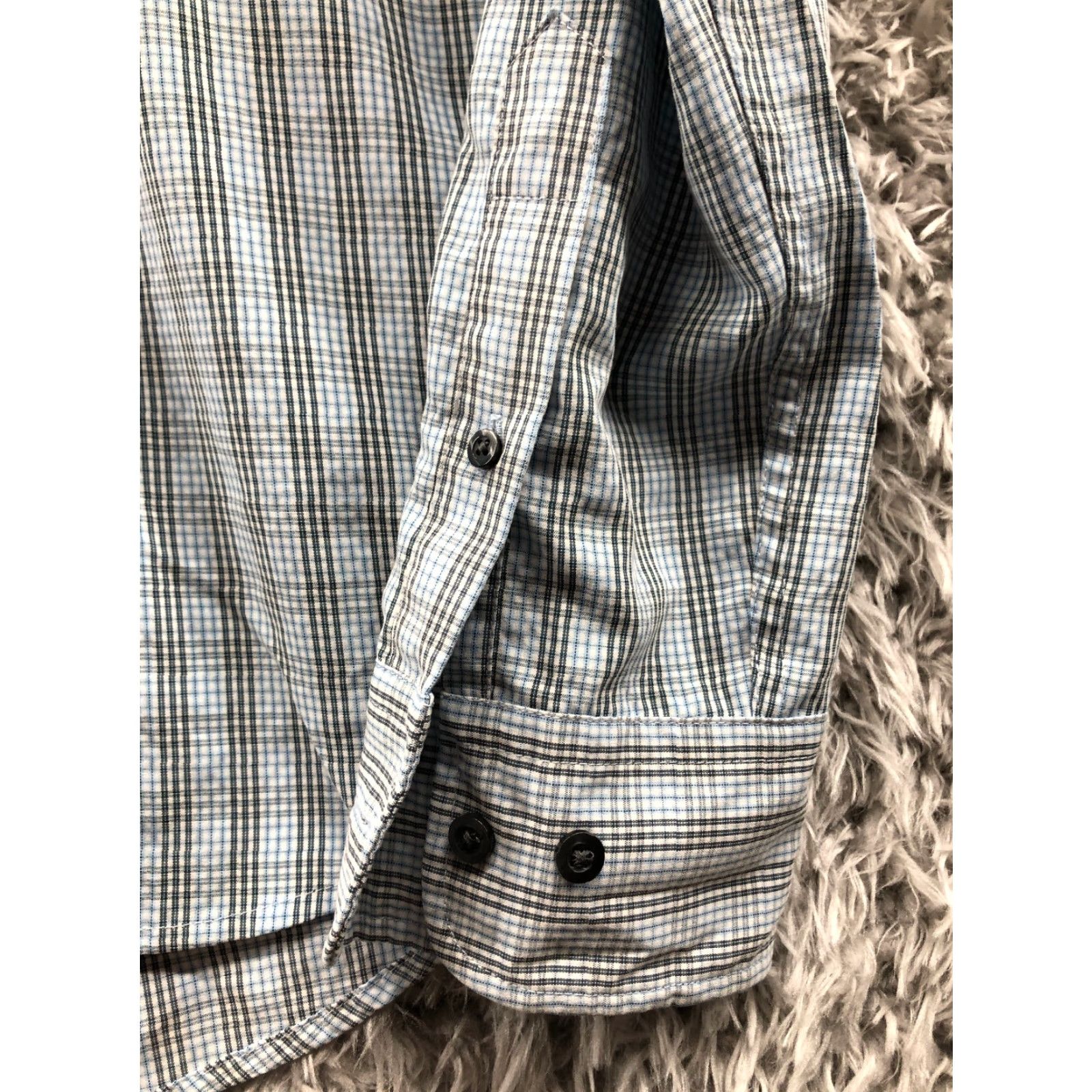 Dockers Dockers Shirt Mens Blue Plaid Button-Down Long Sleeve M Size US M / EU 48-50 / 2 - 3 Thumbnail