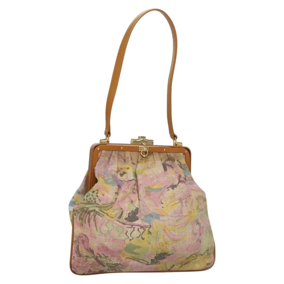 Fendi Shoulder Bag Canvas Beige, Women's