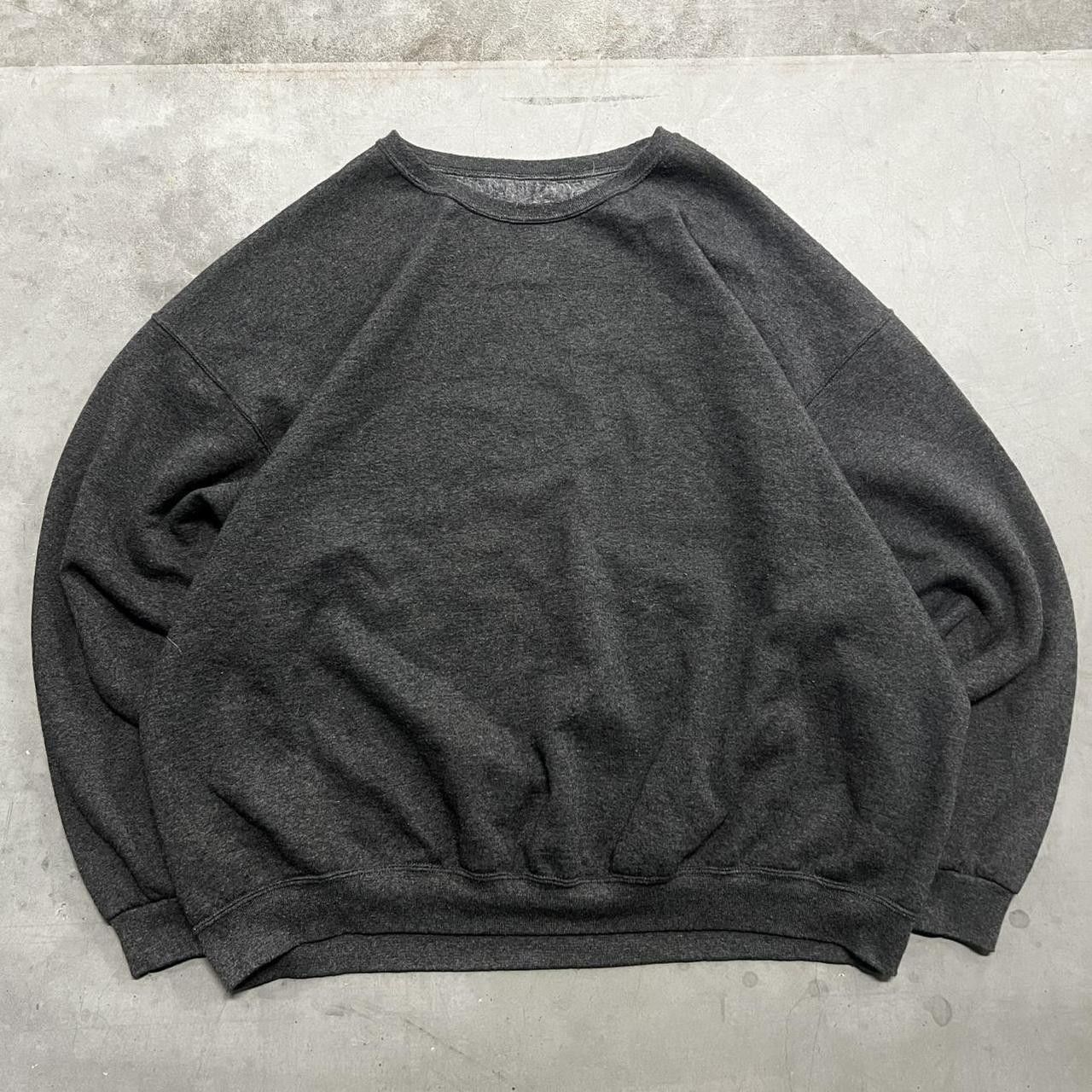 Vintage Crazy Vintage Y2K/2000s Blank Faded Black Minimalist Sweatshirt! Size US XXL / EU 58 / 5 - 1 Thumbnail
