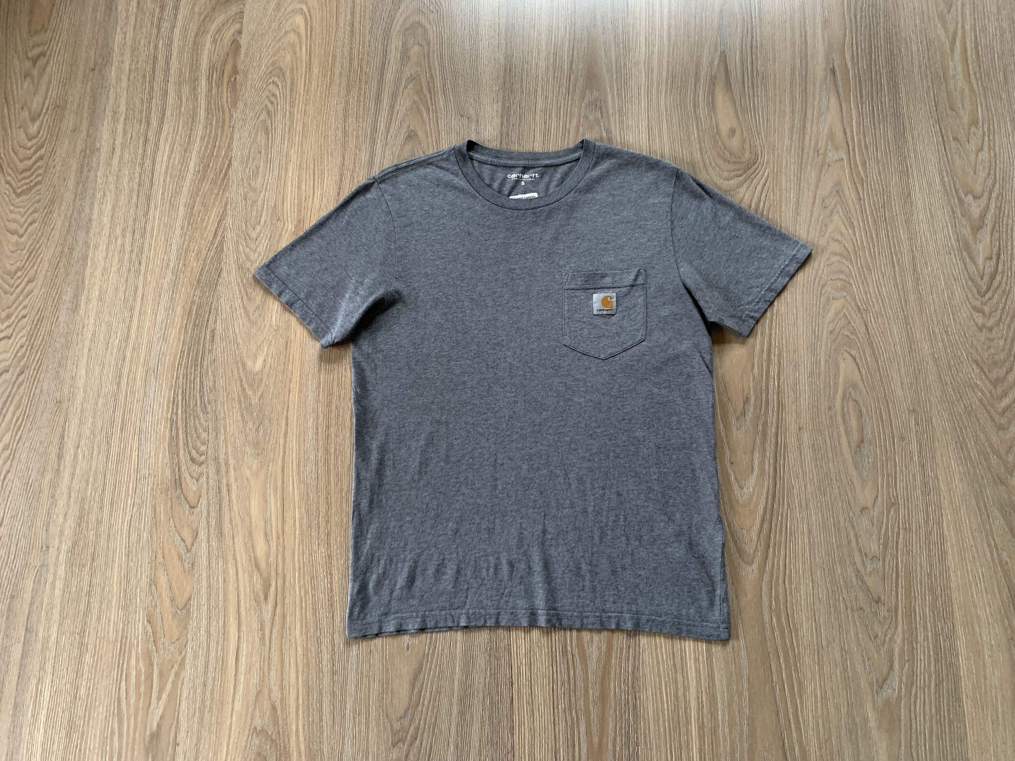 Carhartt × Vintage Carhartt Basic Grey Pocket T-Shirt Size US S / EU 44-46 / 1 - 9 Thumbnail