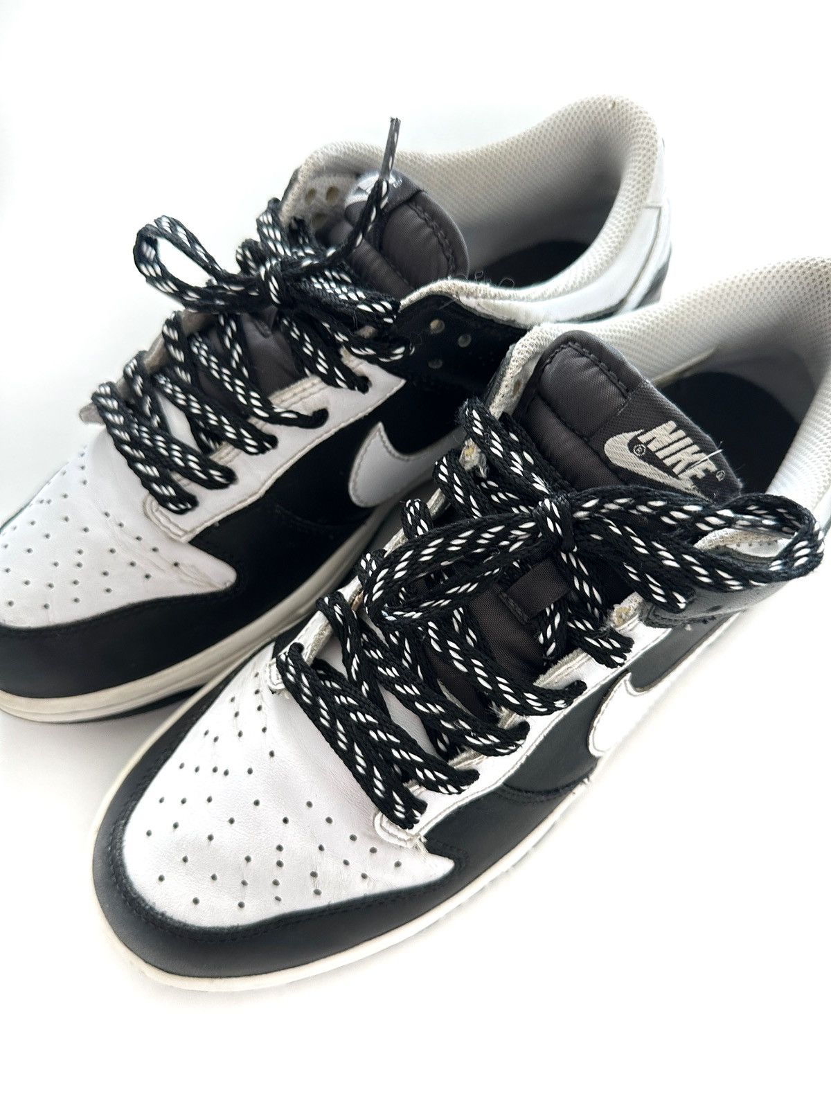 Nike Nike Dunk Low White Black Midnight Fog Size US 8.5 / EU 41-42 - 6 Thumbnail
