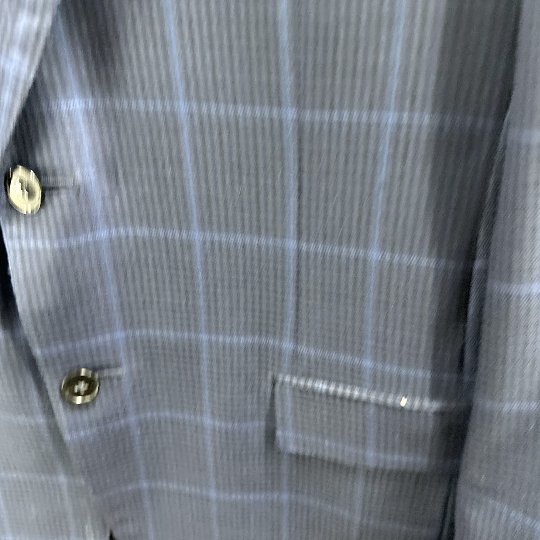 Ermenegildo Zegna VINTAGE Ermenegildo Zegna Mr Sid Sport Jacket Mens 50R Blue Glen Plaid Coat Regular Wool Blazer 2-Button Notch Lapel Black Label Mens Size 50R - 6 Thumbnail