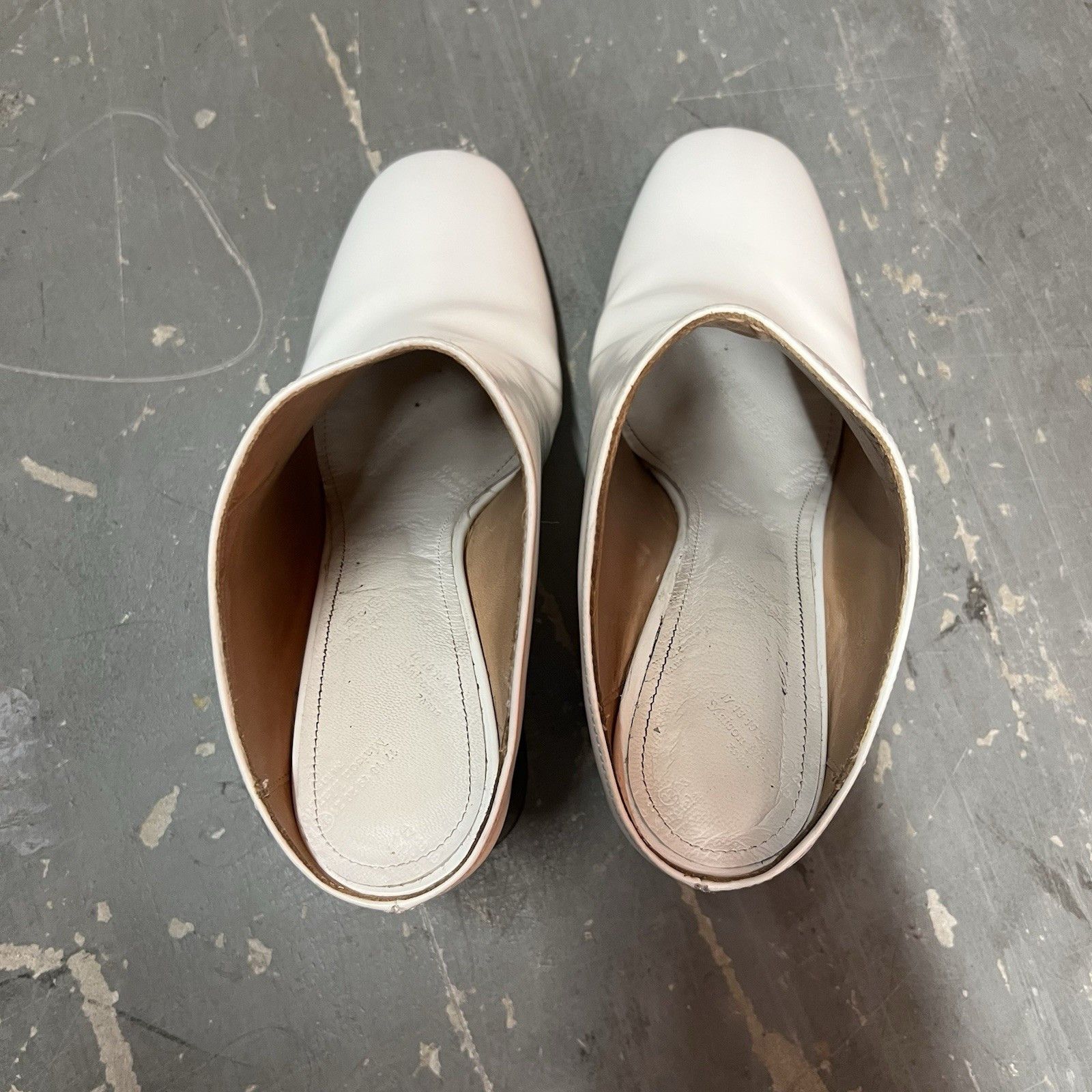 Maison Margiela Maison Margiela Archive Angular Heel White Mules Size 41 Size US 11 / IT 41 - 6 Thumbnail