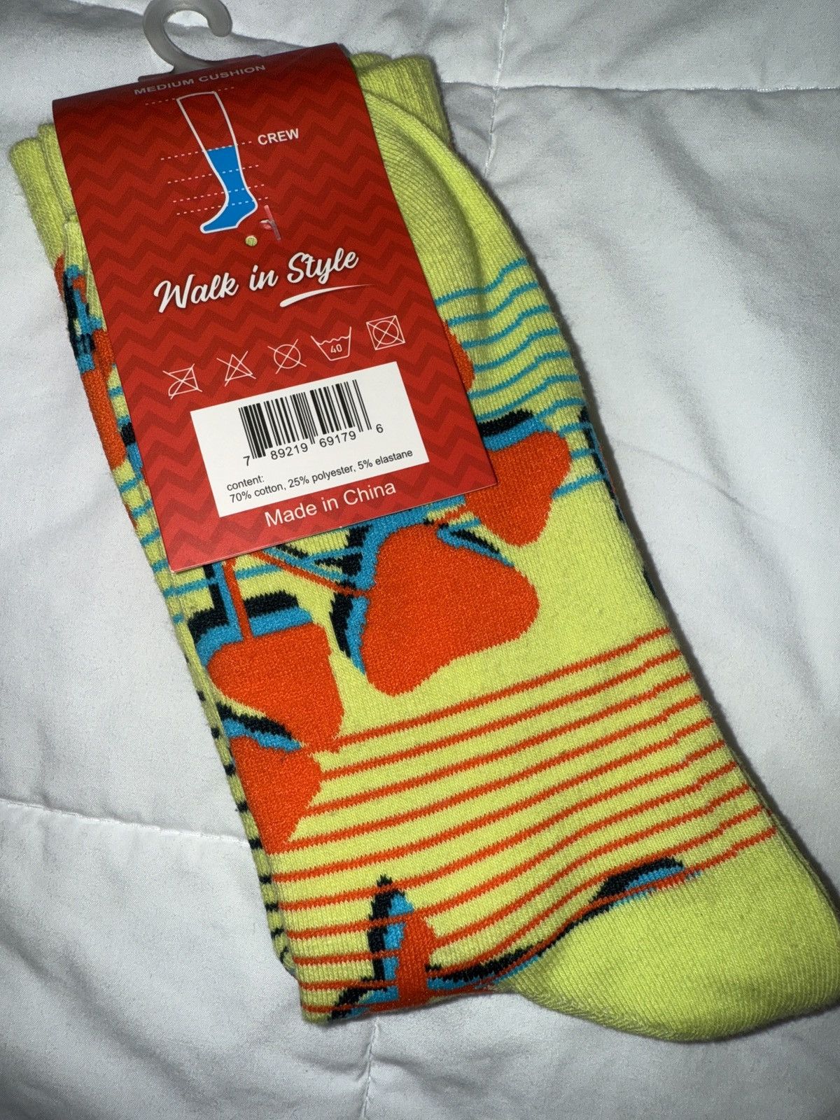 Other 2 pair of SILLIES SOCKS! “Shroom-a-Delic” design, crew, NEW! Size ONE SIZE - 8 Thumbnail