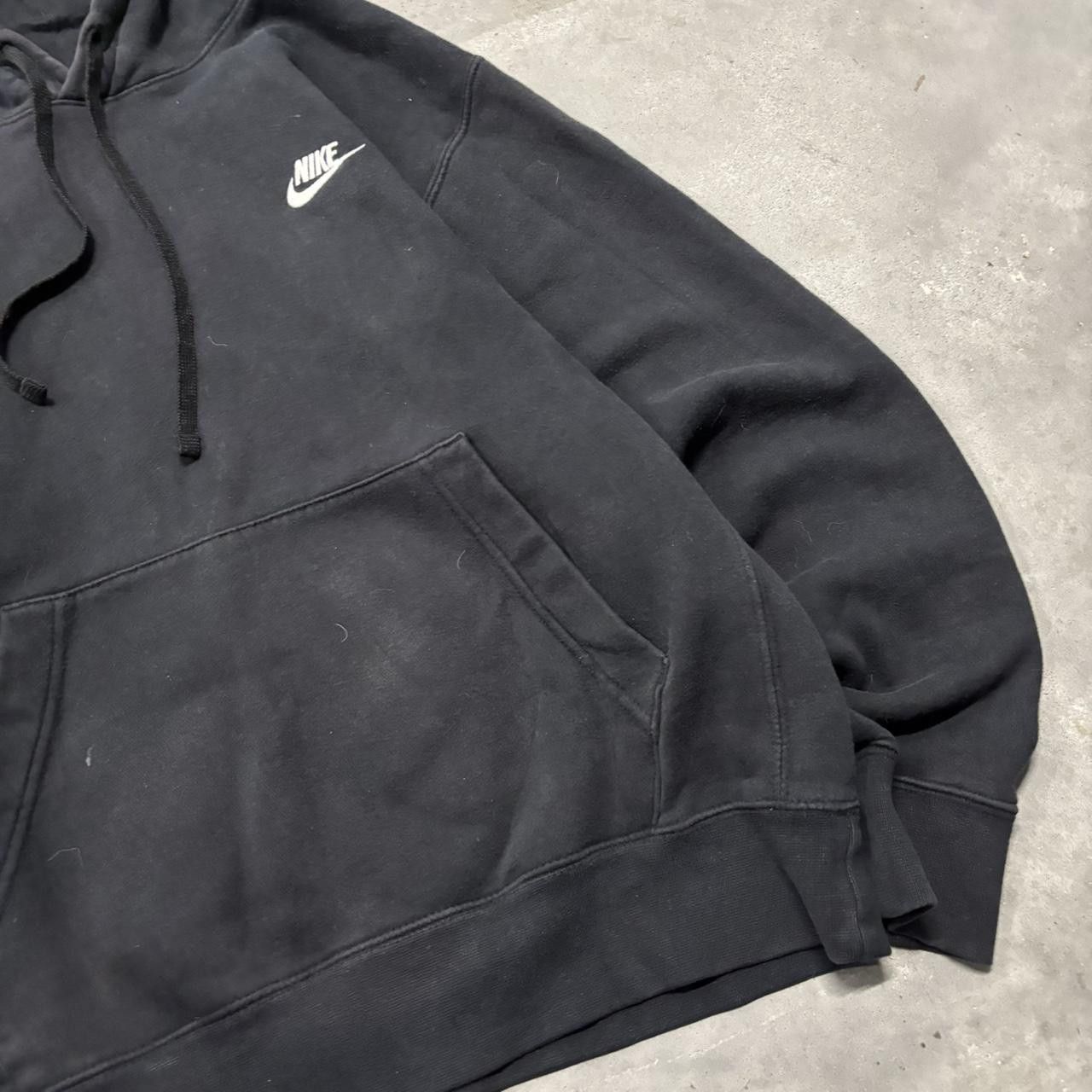 Nike × Vintage Crazy Vintage Y2K/2000s Black Nike Streetwear Essential Hoodie! Size US S / EU 44-46 / 1 - 4 Thumbnail