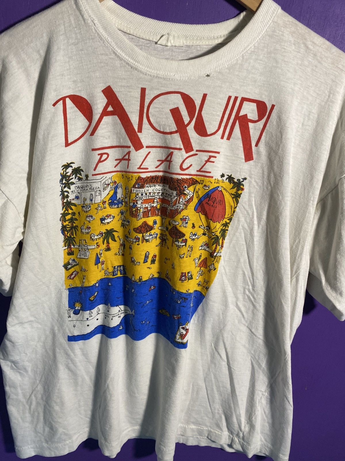 Other Vintage 80s Daiquiri palace tourist art tee Size US L / EU 52-54 / 3 - 3 Thumbnail