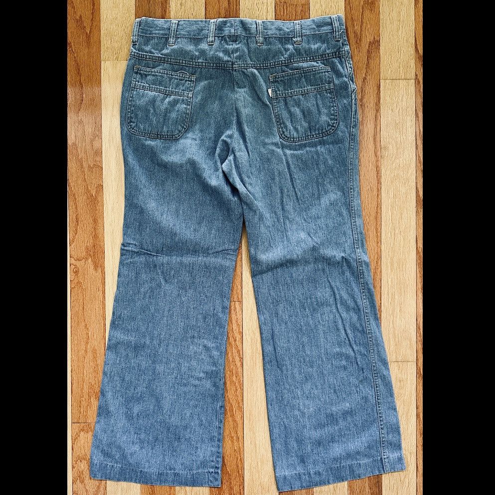Levi's Vintage Clothing VINTAGE 1970s LEVI'S PANATELA DENIM JEANS WIDE FLARE 38/30 Size US 38 / EU 54 - 6 Thumbnail