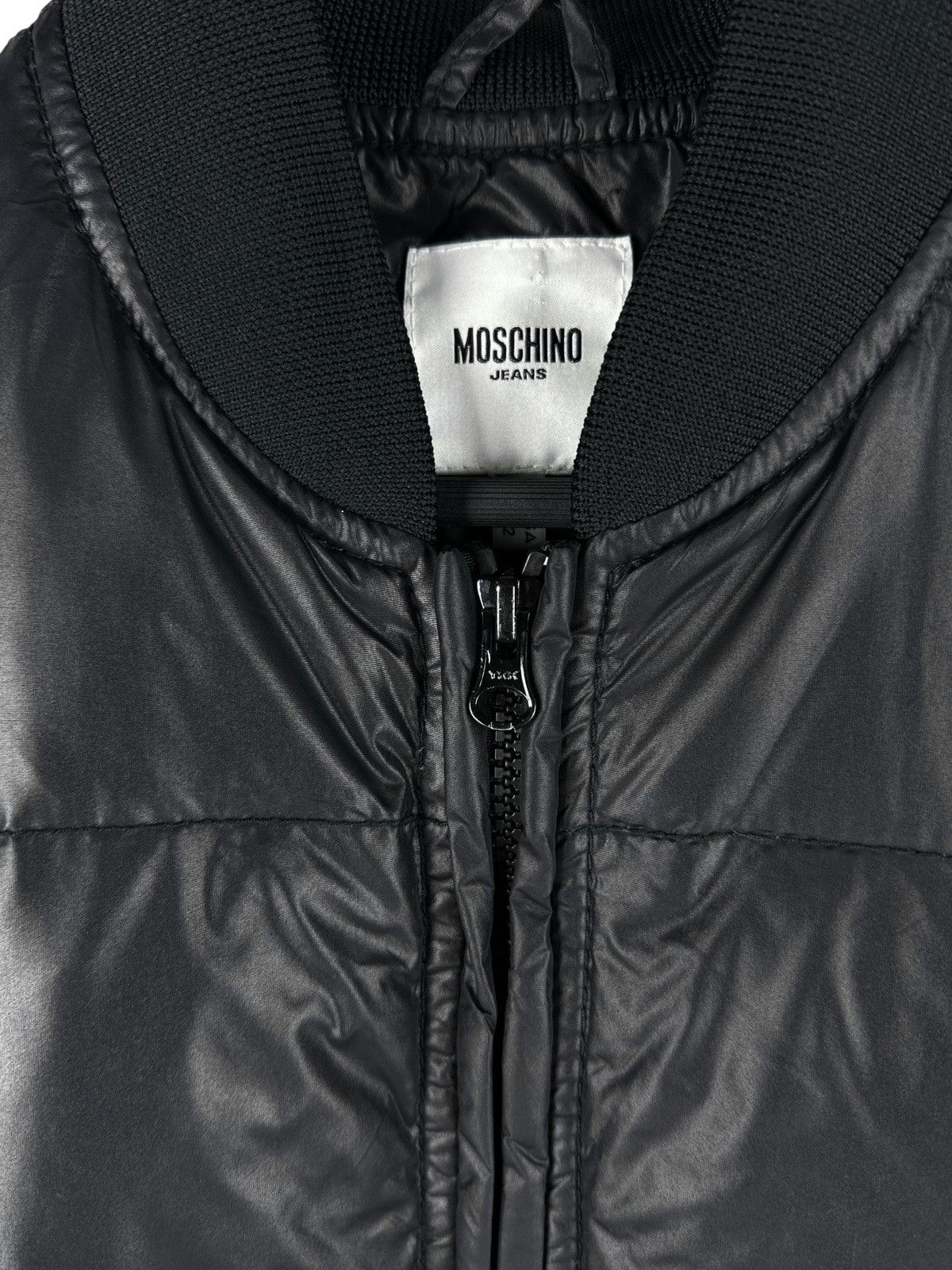 Moschino Moschino Jeans Down Puffer Vest Gilet Cropped Full Black Size US M / EU 48-50 / 2 - 8 Thumbnail