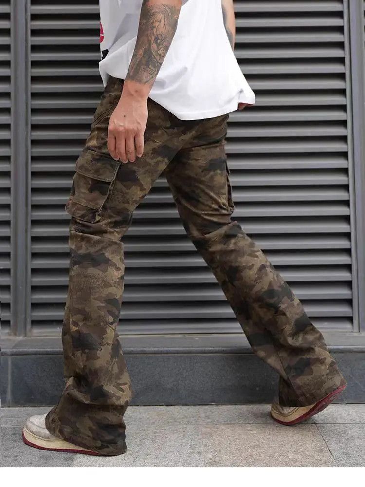 Designer × Japanese Brand × Vintage Multi-pocket hip-hop washed high-waisted casual pant Size US 28 / EU 44 - 2 Thumbnail