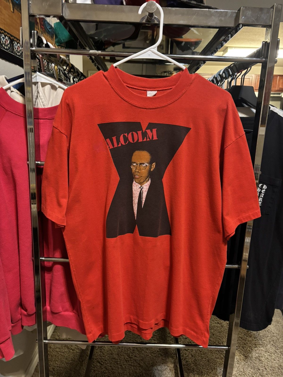1990’s Malcolm X T-Shirt Black Rights Size XL
