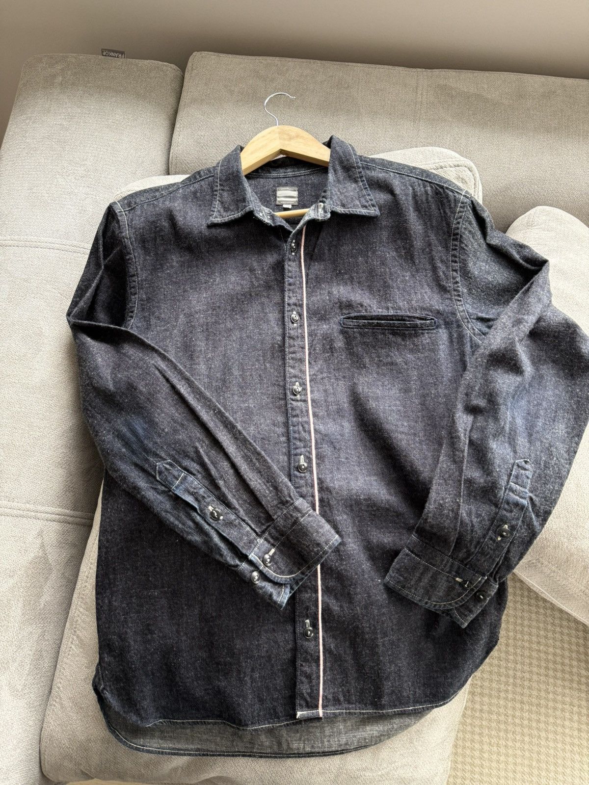 Momotaro Jeans Momotaro Jeans Okayama Selvedge Japanese 🇯🇵 Denim Overshirt Size US L / EU 52-54 / 3 - 1 Thumbnail