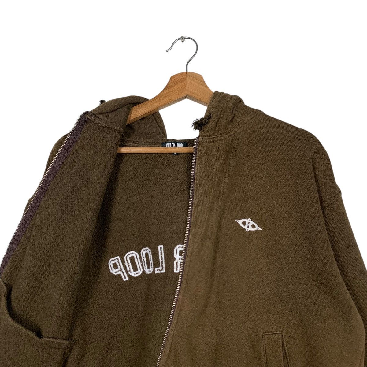 Japanese Brand KILLER LOOP Big Logo Zipper Hoodie Sweatshirt #1773-C78 Size US S / EU 44-46 / 1 - 12 Thumbnail