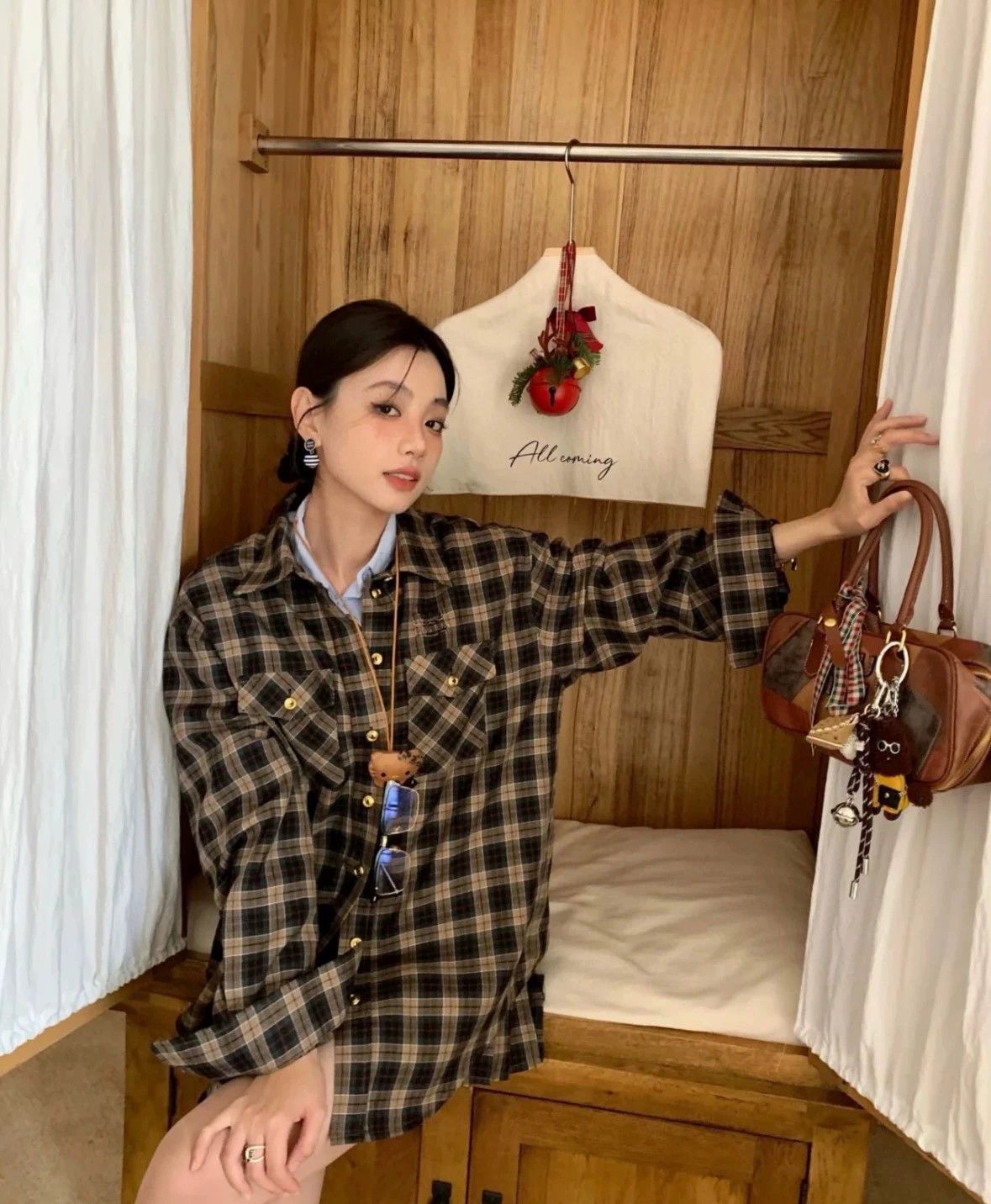 Miu Miu MIU MIU Women's New Check Shirt Size 36 Size XS / US 0-2 / IT 36-38 - 6 Thumbnail