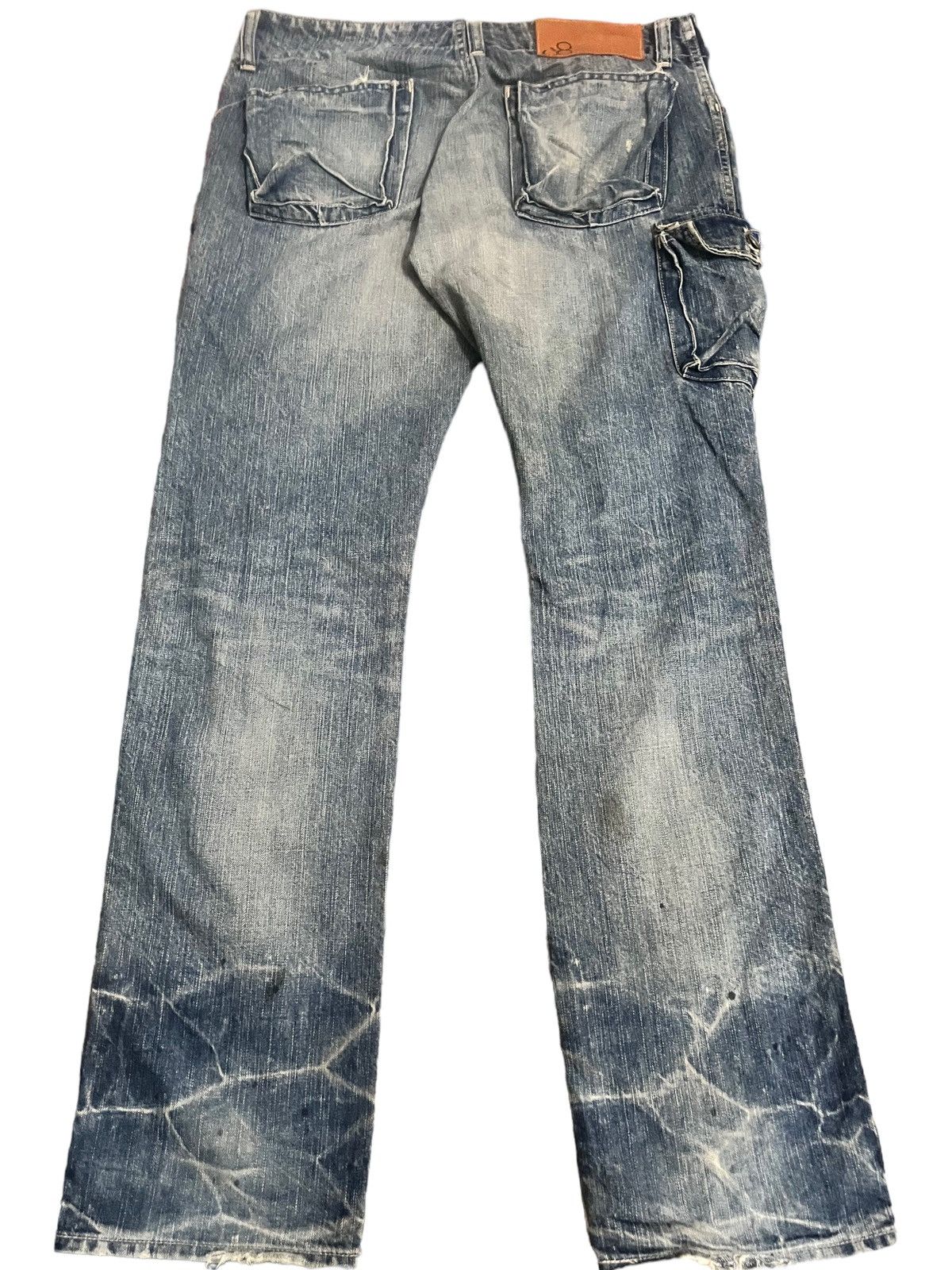 Johnbull Vintage John Bull Cargo Mudwash Honeycomb Denim Size US 33 - 8 Thumbnail