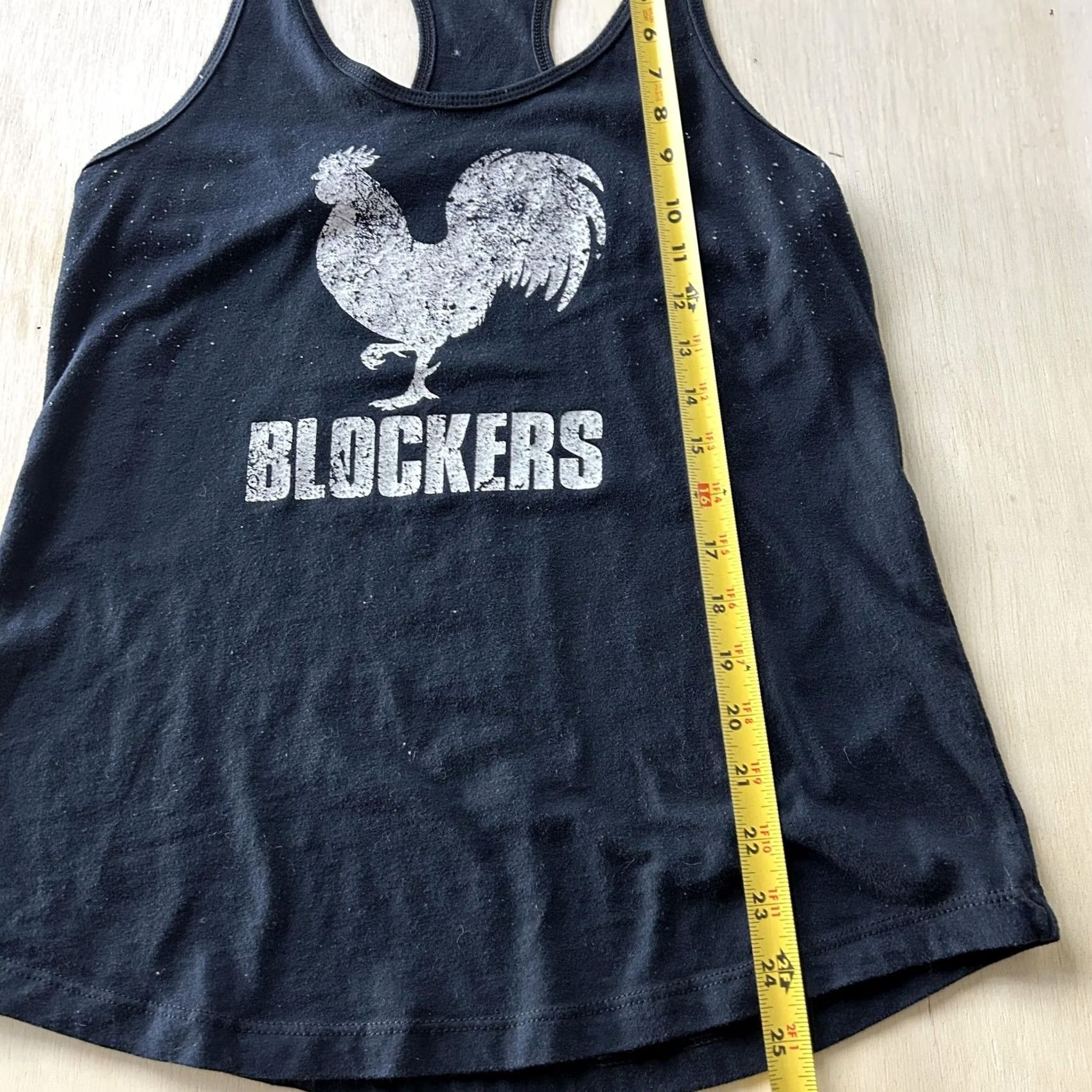 Next Level Next Level Tank Top Womens Small Black Blockers Movie Rooster Graphic Racerback Size S / US 4 / IT 40 - 5 Thumbnail