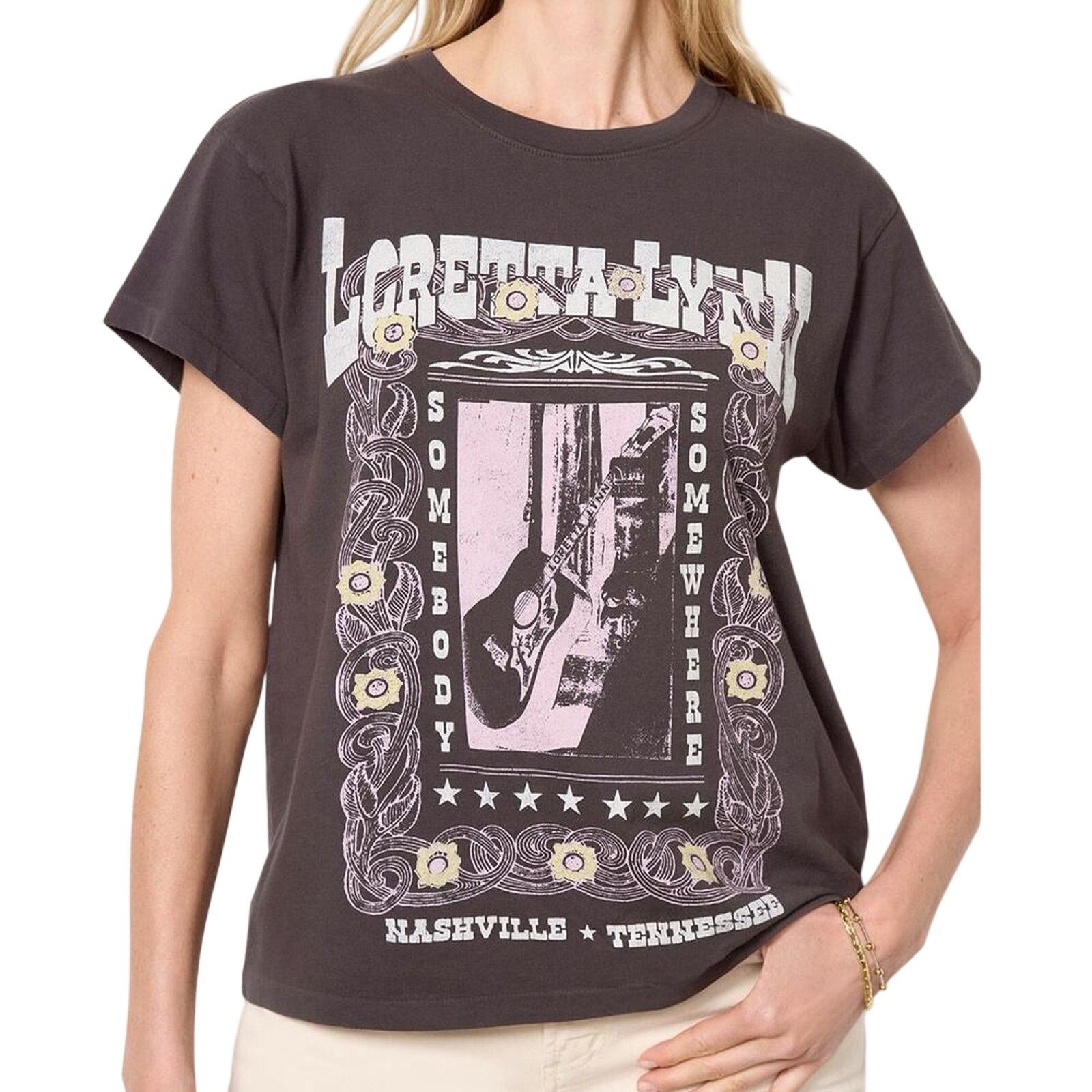 Daydreamer DAYDREAMER Loretta Lynn Somebody Somewhere Tee Various New Size XS / US 0-2 / IT 36-38 - 4 Thumbnail