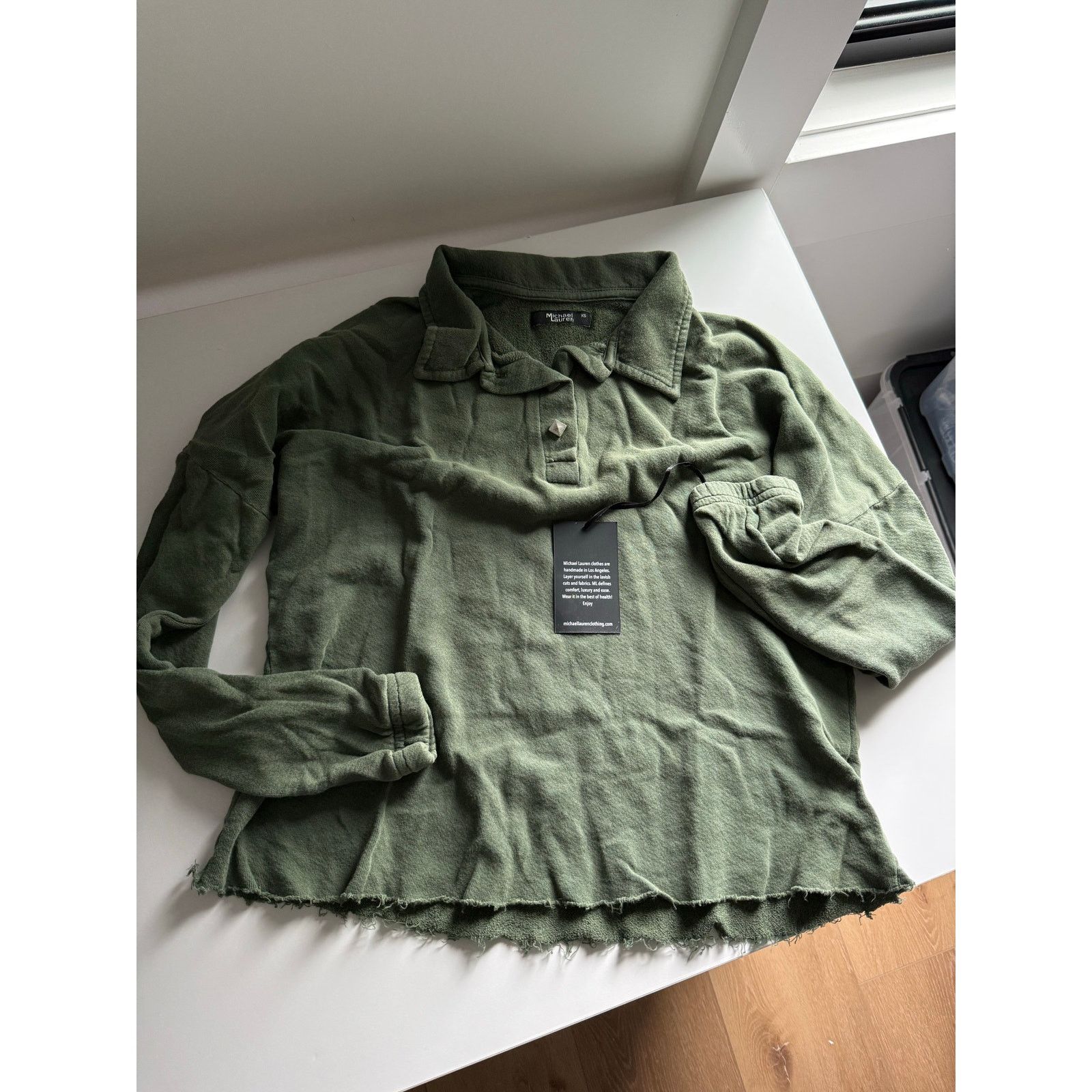 REVOLVE $132 New Michael Lauren Revolve Polo Crop - green - XS Size XS / US 0-2 / IT 36-38 - 4 Thumbnail