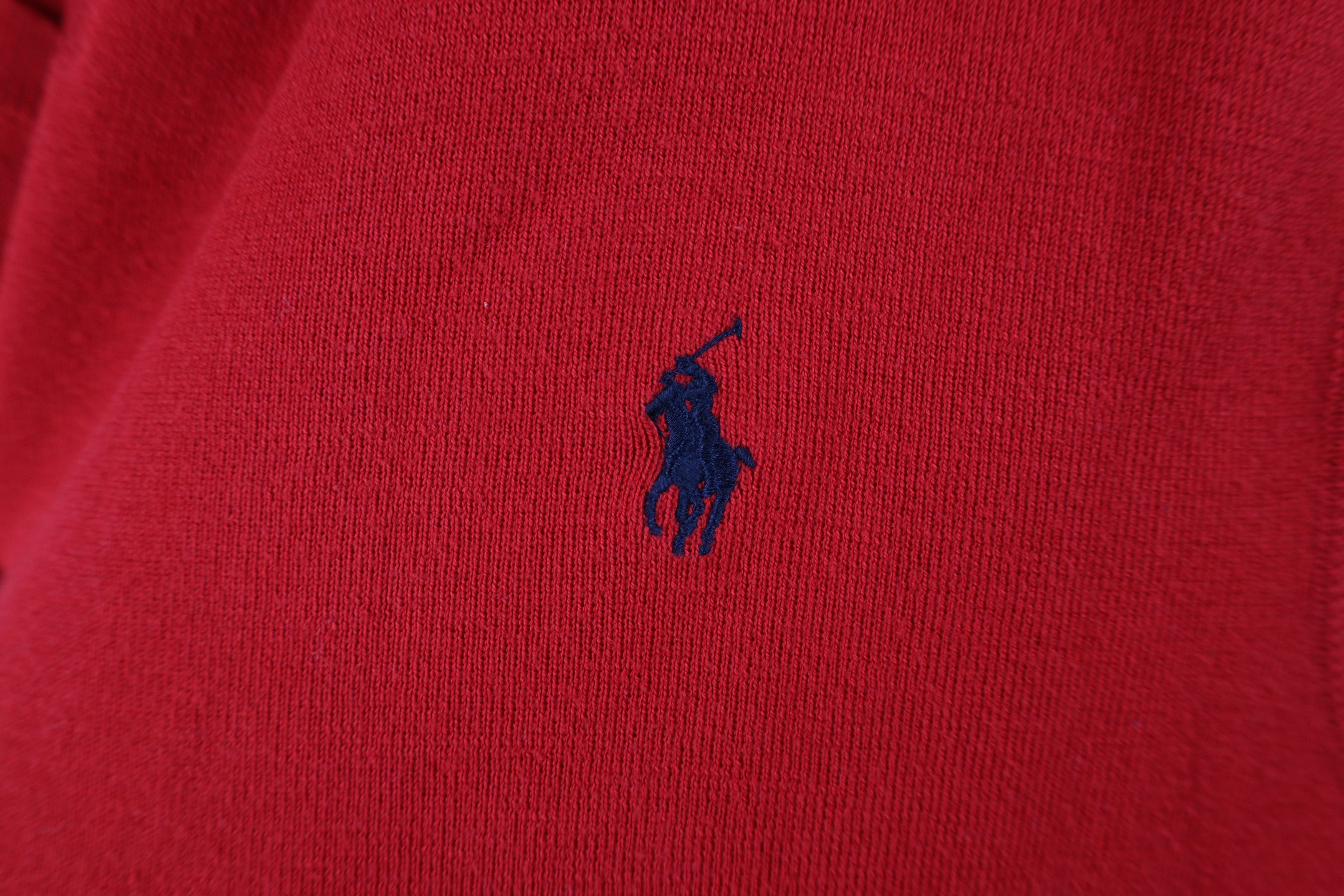 Ralph Lauren Vintage 90s Ralph Lauren Cotton Knit V-Neck Sweater Vest Red Size US XXL / EU 58 / 5 - 4 Thumbnail