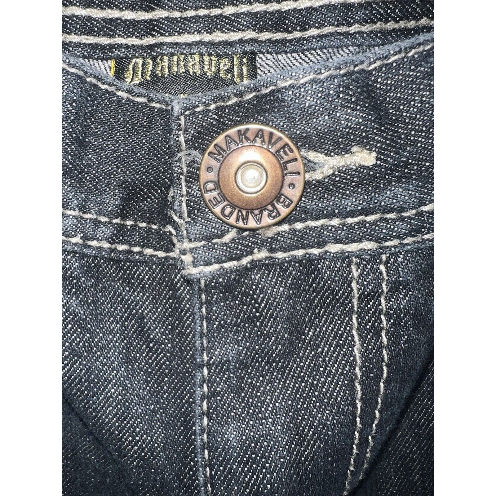 Makaveli Makaveli Vintage Jeans Men’s 30x32 Blue 2PAC Pants Y2K Tan Size US 30 / EU 46 - 3 Thumbnail
