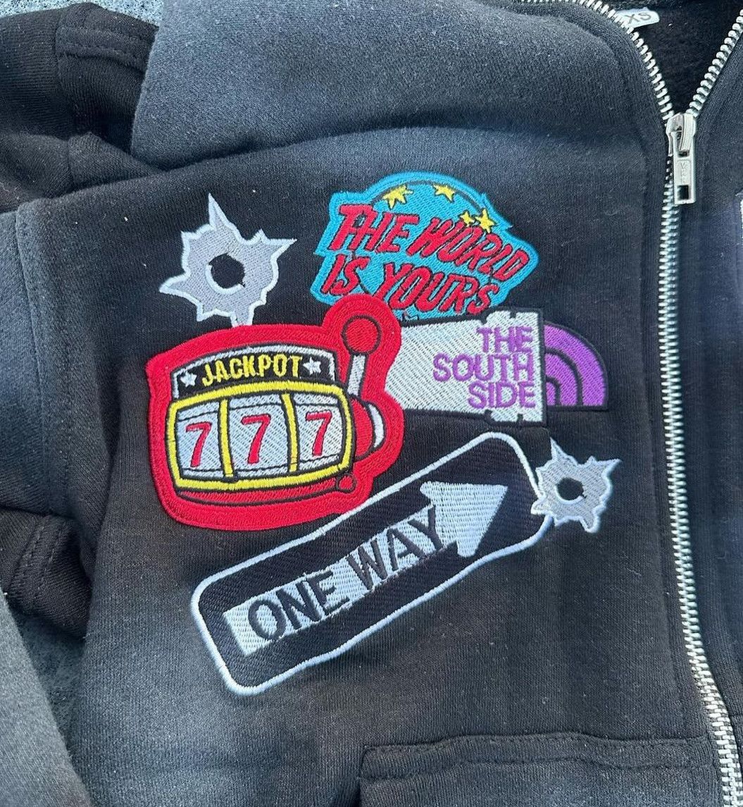 Japanese Brand × Vintage Hip Hop High Street Embroidery Zipper Hoodie Size US L / EU 52-54 / 3 - 3 Thumbnail