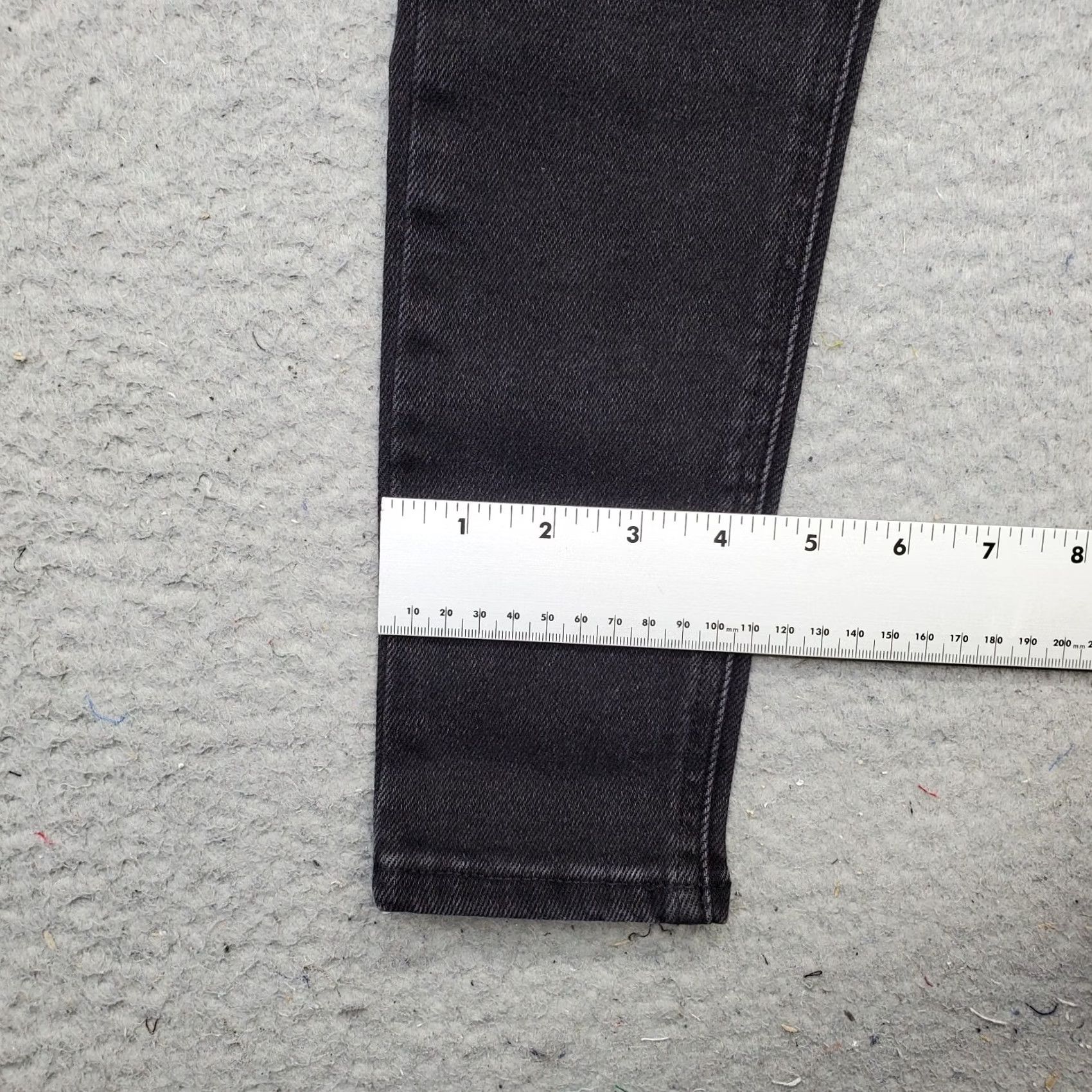 Topshop Topshop Women's Jeans Skinny Black Denim High Waisted 2 Stretch Whiskered Cotton 26.5in Inseam Size 26" / US 2 / IT 38 - 5 Thumbnail