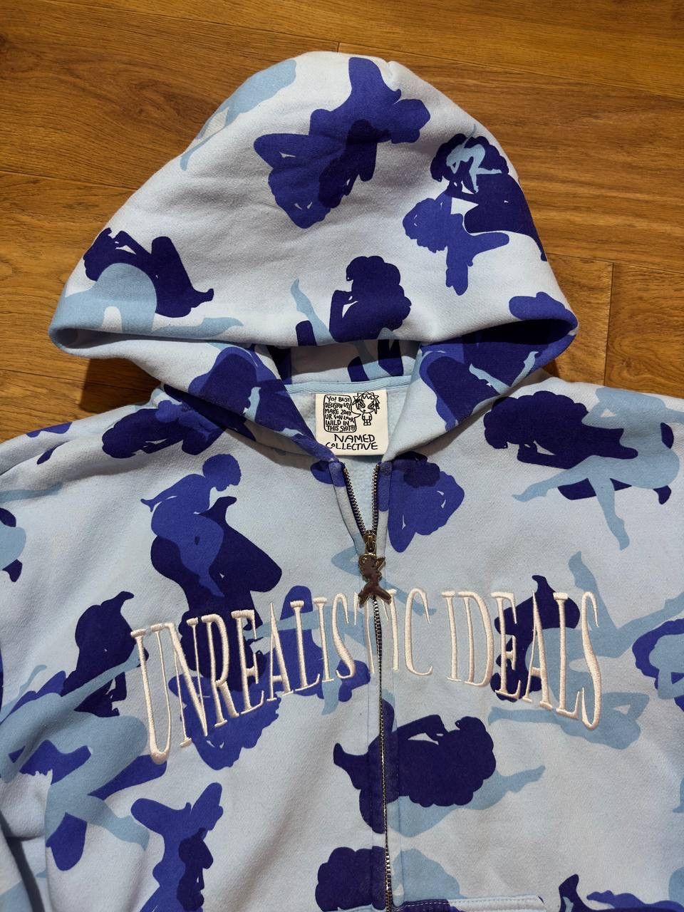Japanese Brand Named Collective Unrealistic Ideals Blue Camo Monogram Y2K Size US M / EU 48-50 / 2 - 3 Thumbnail