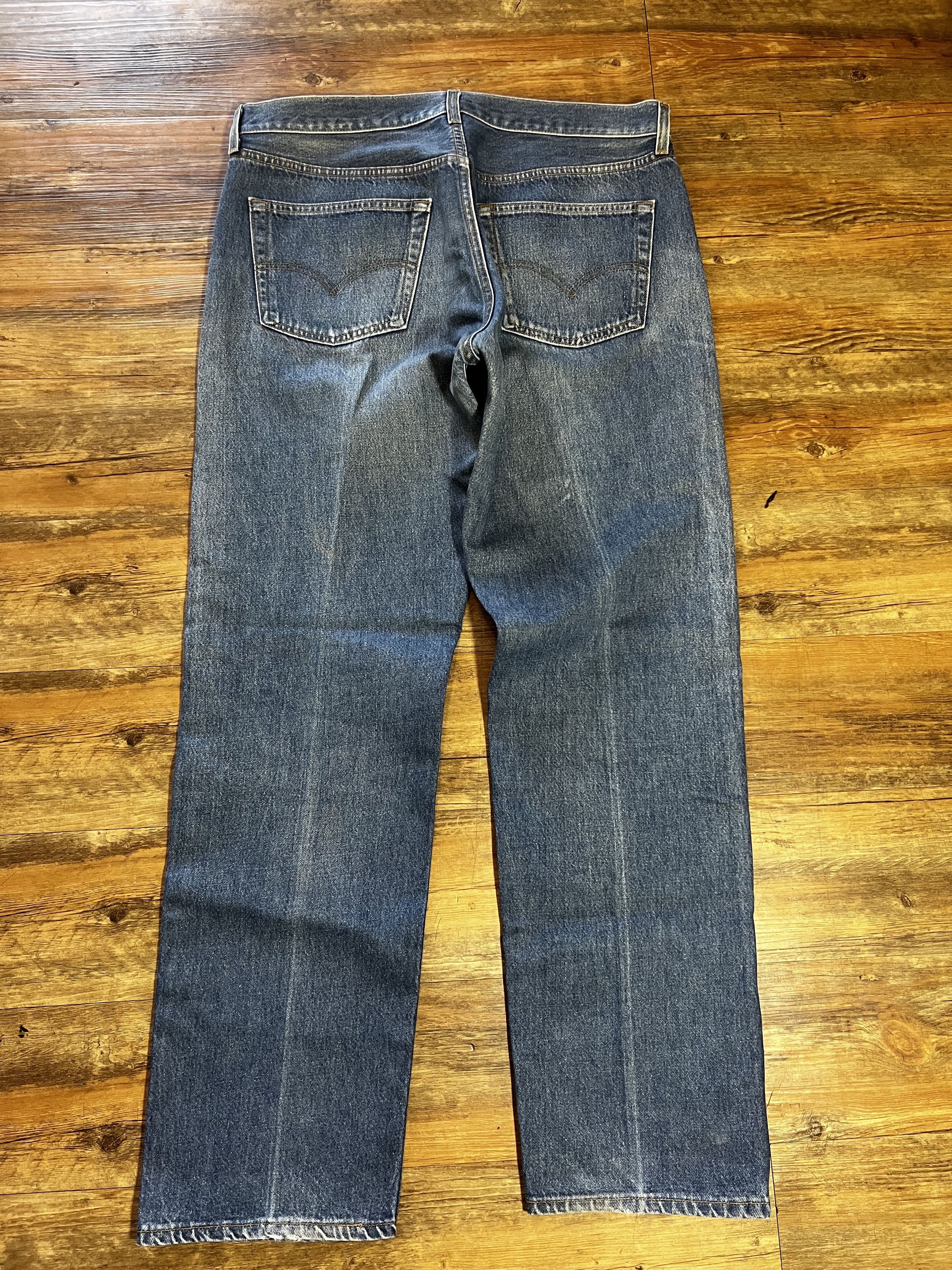 Levi's × Levi's Vintage Clothing × Vintage Vintage 501 Levi's Faded Denim Blue Jean Pants Size US 38 / EU 54 - 9 Thumbnail