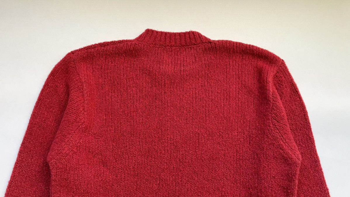 Dries Van Noten Sample Oversized Red Boucle Wool Sweater Size US M / EU 48-50 / 2 - 9 Thumbnail