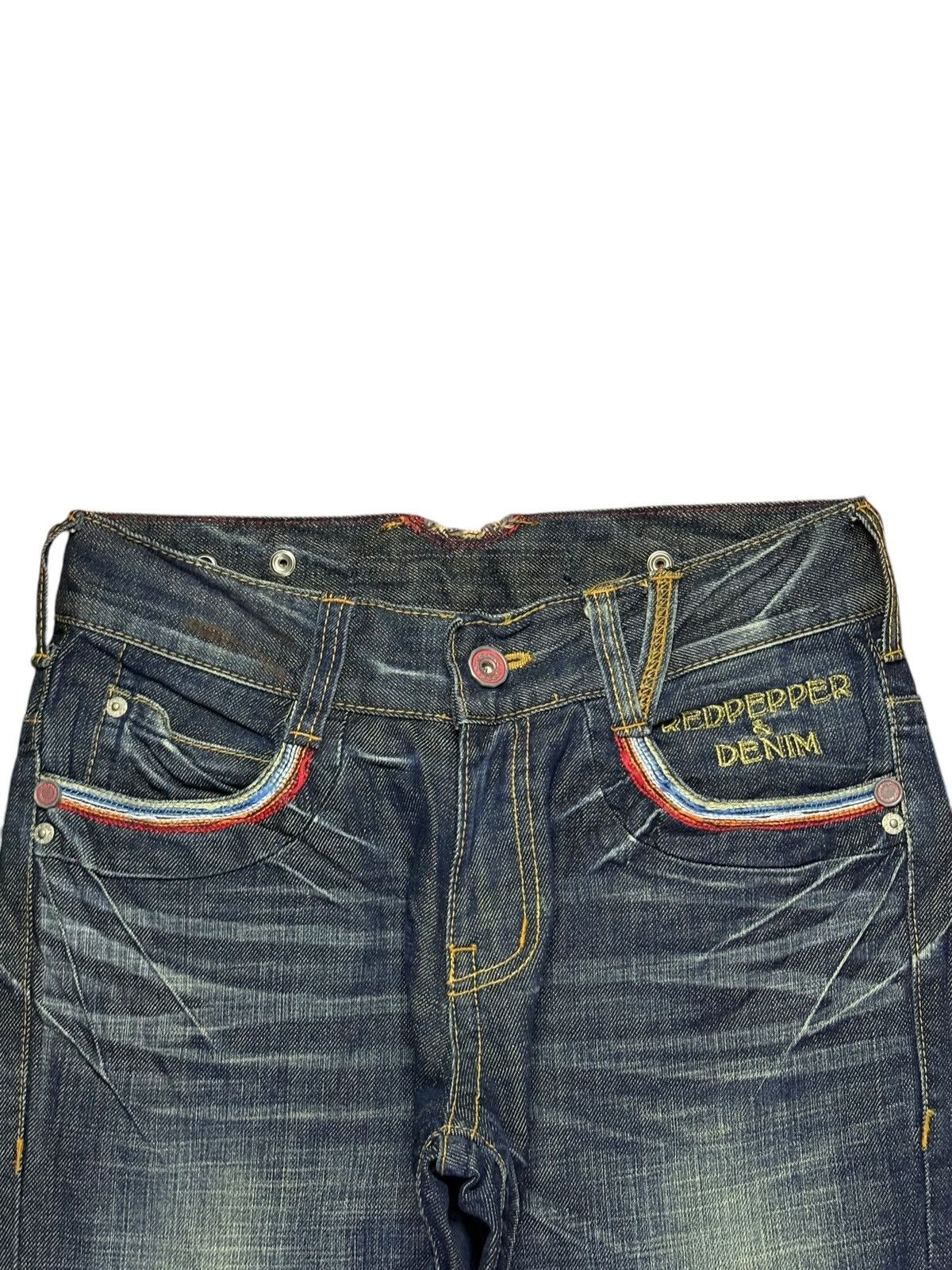 Japanese Brand Vintage Japanese Brand Mud Wash Side Adjuster Loose Jeans Size US 29 - 4 Thumbnail