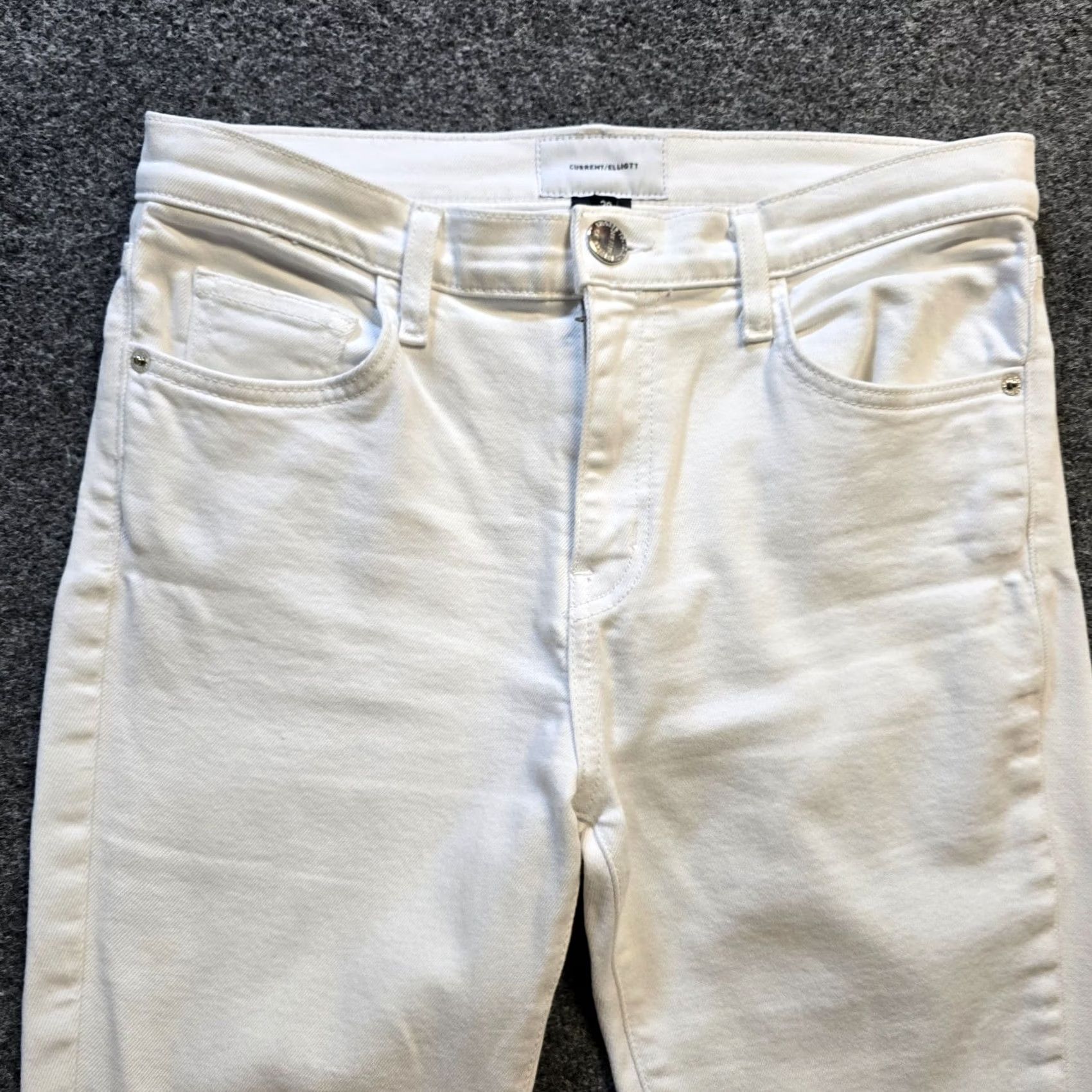 Vintage Current/Elliott Jeans Womens Size 28 White Denim Skinny Split Seam Capsule Casual MONTHLY Size 28" / US 6 / IT 42 - 2 Thumbnail
