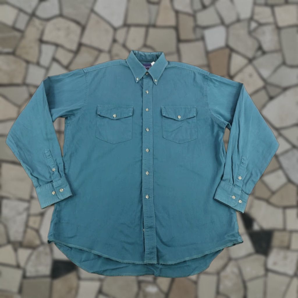 Wrangler Vintage Wrangler Shirt Mens XL Blue Western Button Up X Long Tails Rodeo 90s Size US XL / EU 56 / 4 - 1 Thumbnail