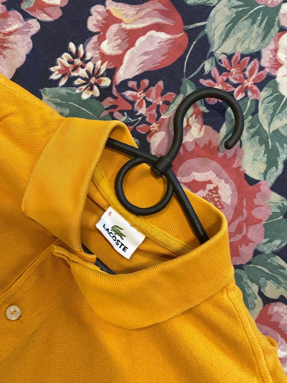 Lacoste Vintage Polo logo Lacoste yellow Y2K T-Shirt streetwear Size US M / EU 48-50 / 2 - 2 Thumbnail